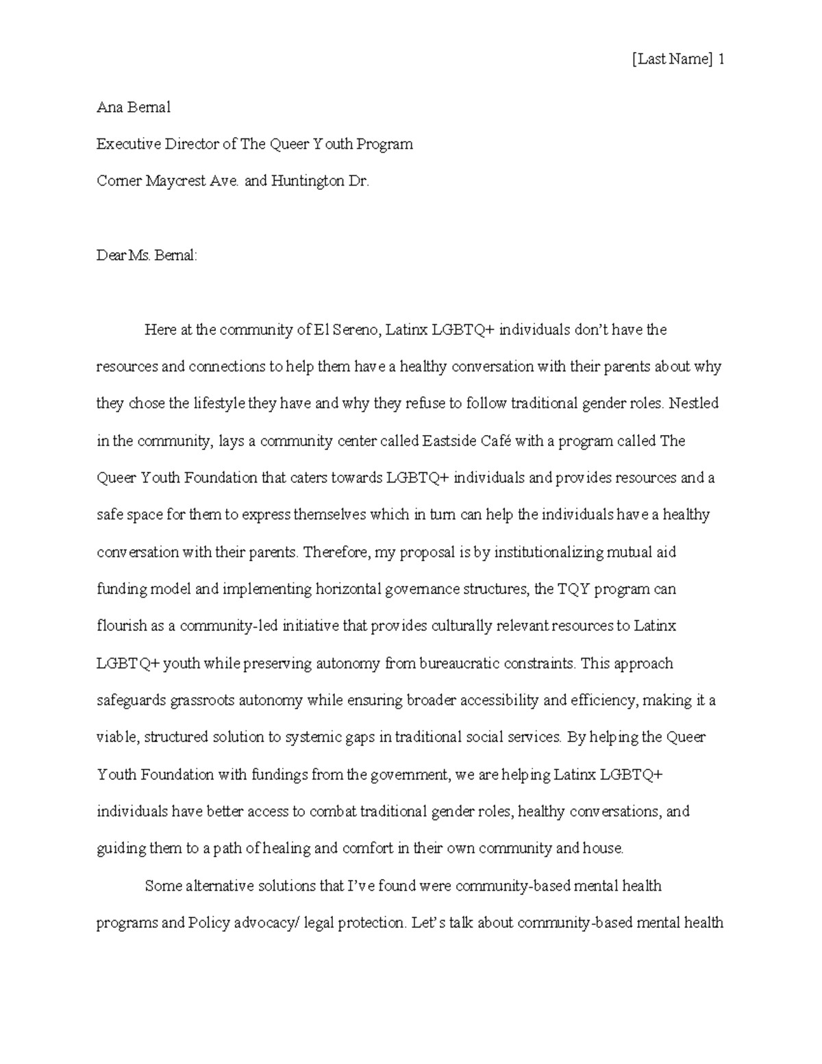 Proposal for Institutionalizing Mutual Aid in TQY Program - Studocu