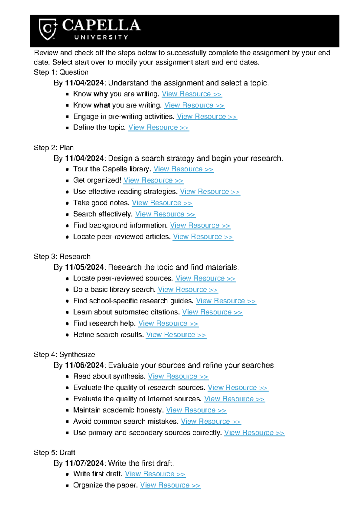 Assignment Completion Guide: Steps to Success - Studocu