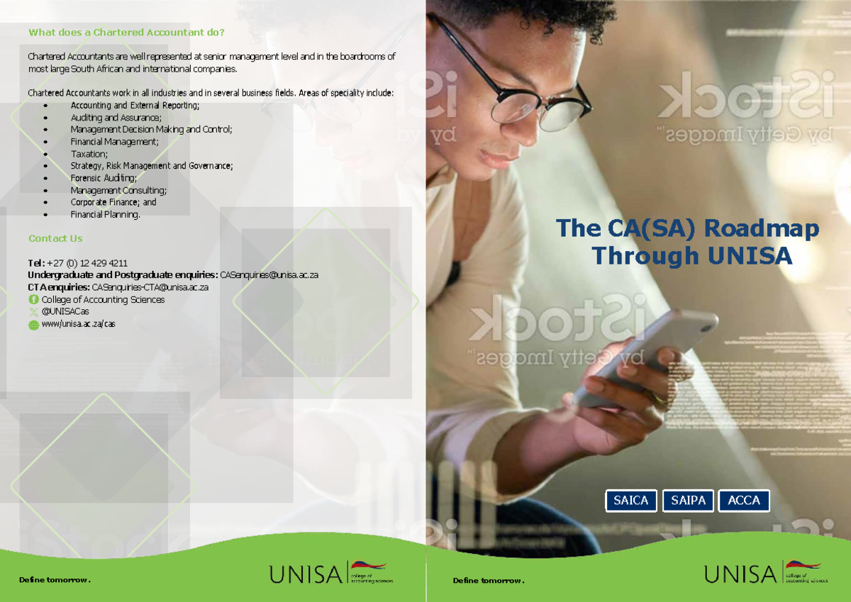 CA(SA) Roadmap: Your Guide to Becoming a Chartered Accountant - Studocu