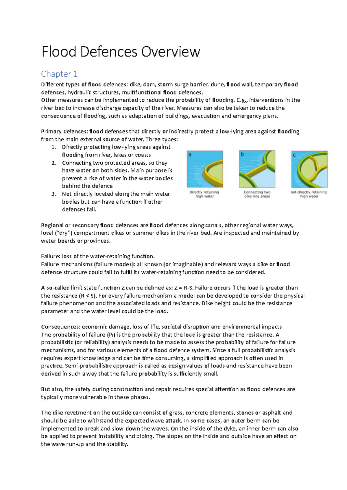 Flood Defences: Types, Mechanisms, and Risk Assessment - CE1234 ...