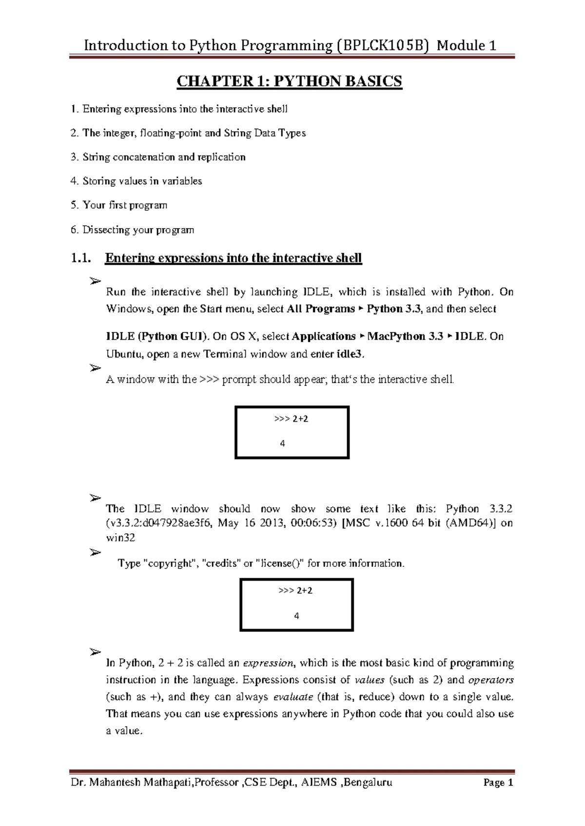 Module 4 - CHAPTER 1-ORGANISING FILES The shutil Module ####### The ...