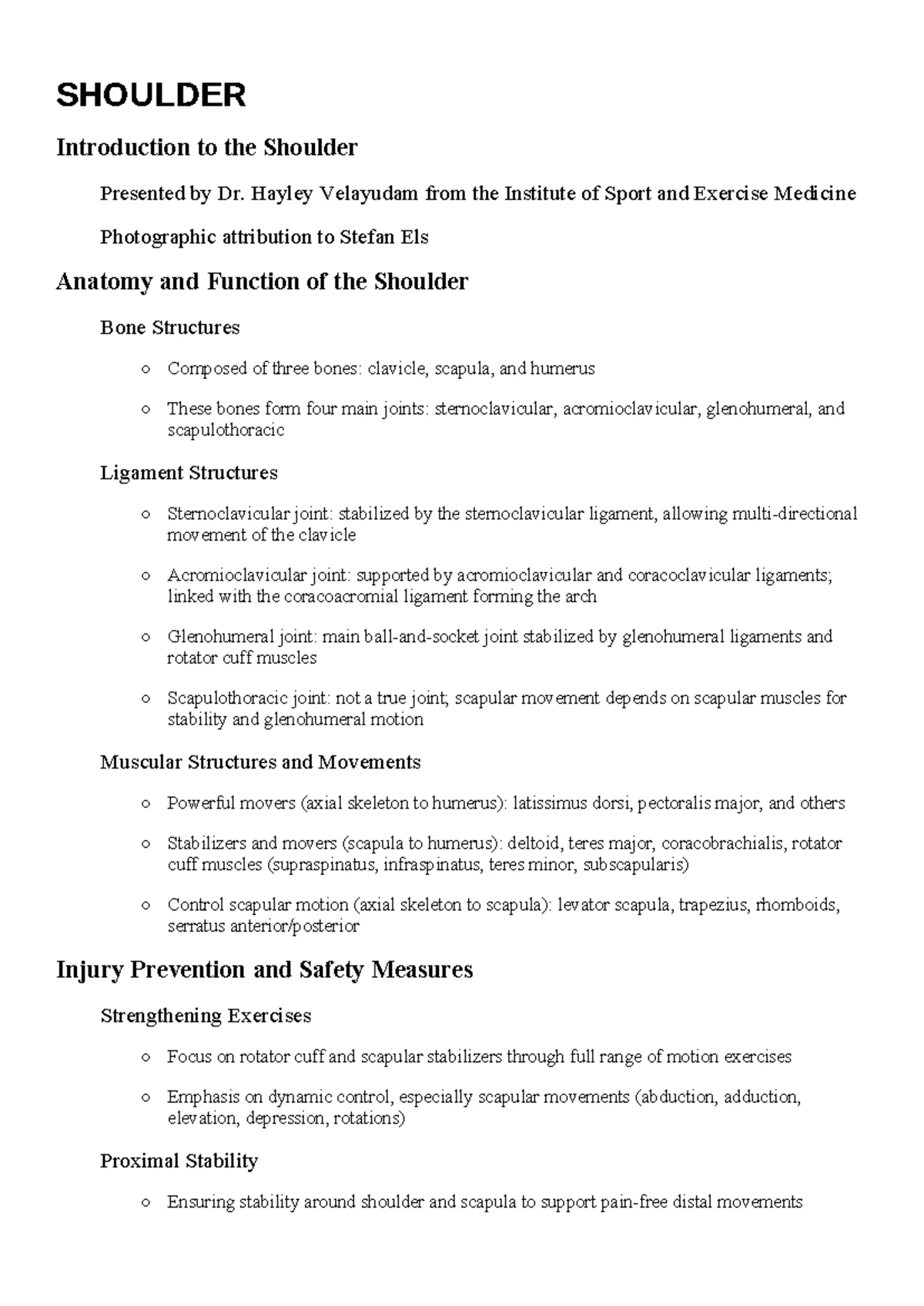Spine Anatomy & Injury Prevention: C and T Summary Notes - Studocu