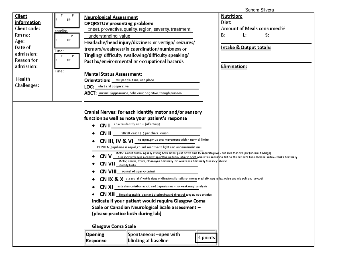 Kami Export - Neurological Assessment.pdf copy - Client information ...