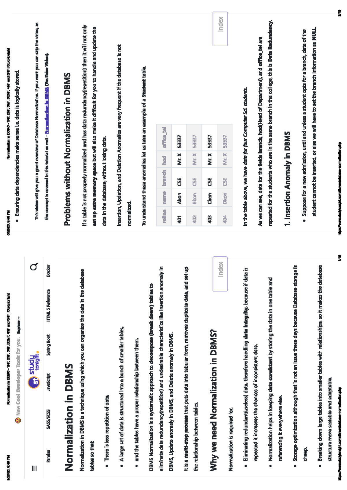 Normalization in DBMS: Understanding 1NF, 2NF, 3NF, BCNF, 4NF, and 5NF ...