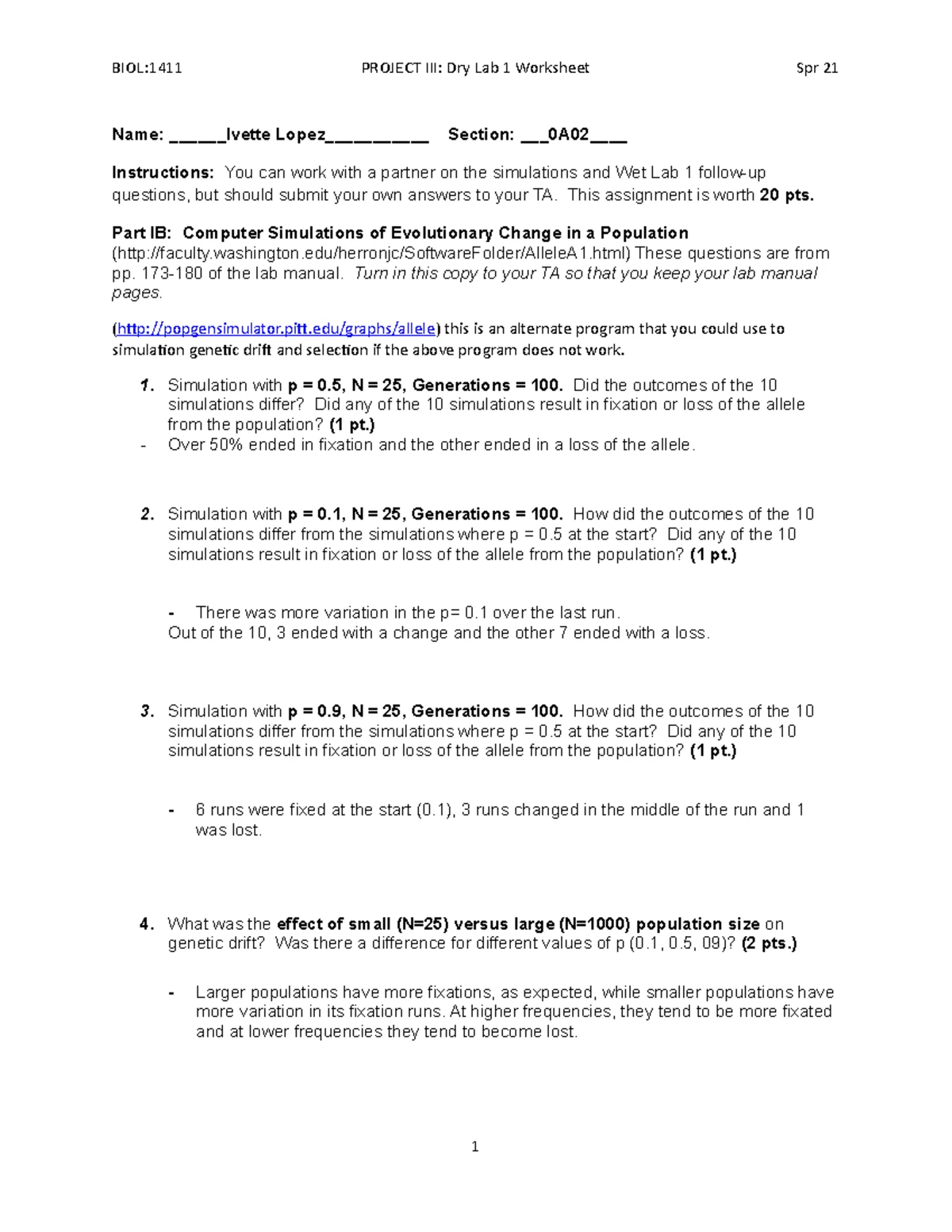 Project 3 Writing Assignment: LCT & TAS2R38 Analysis Worksheet - Studocu