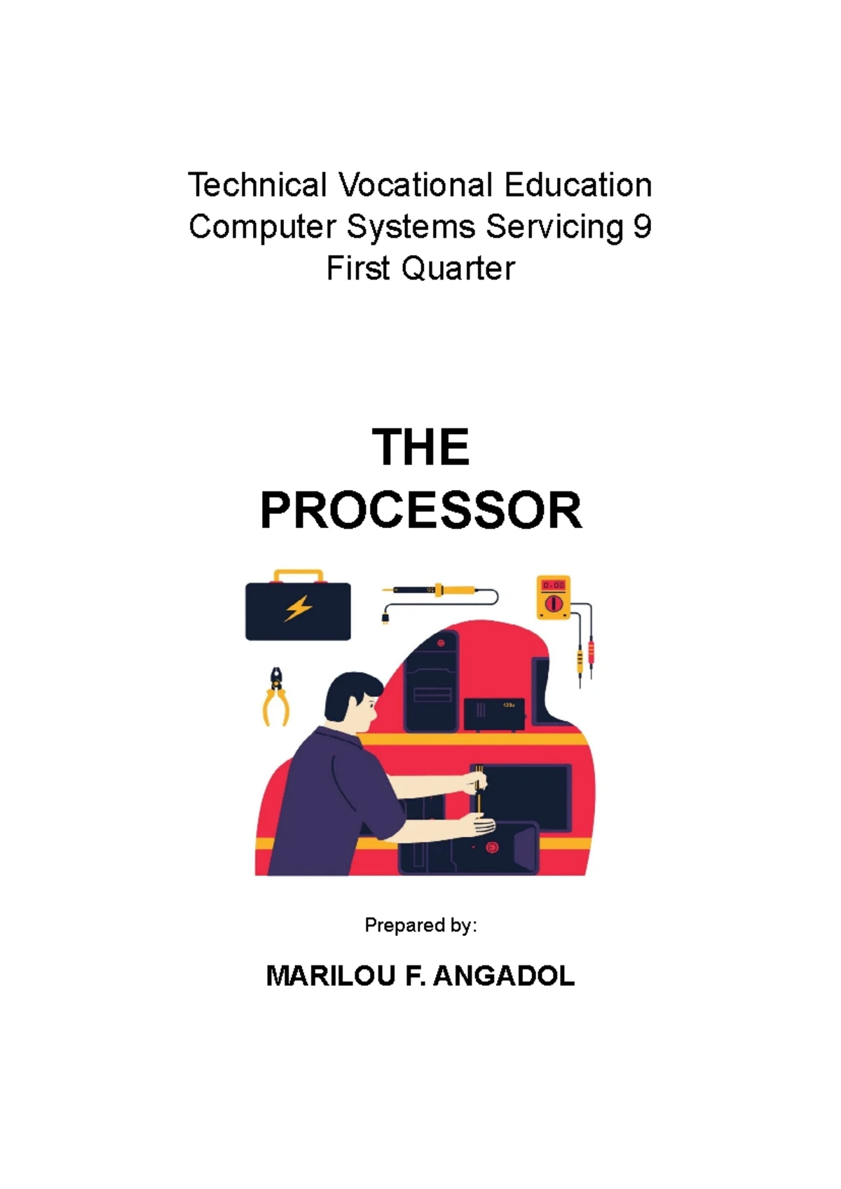 Information Sheet 1 - LO1: Parts of a Computer in Technical Vocational ...