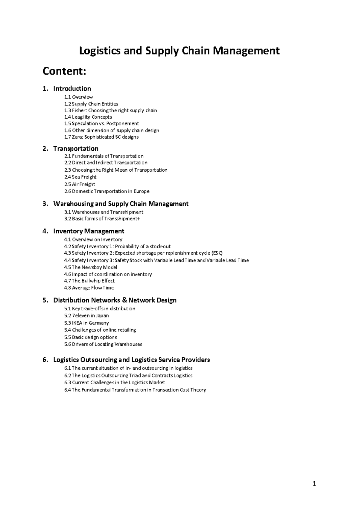 Logistics and Supply Chain Management Overview 241215 122616 - Studocu