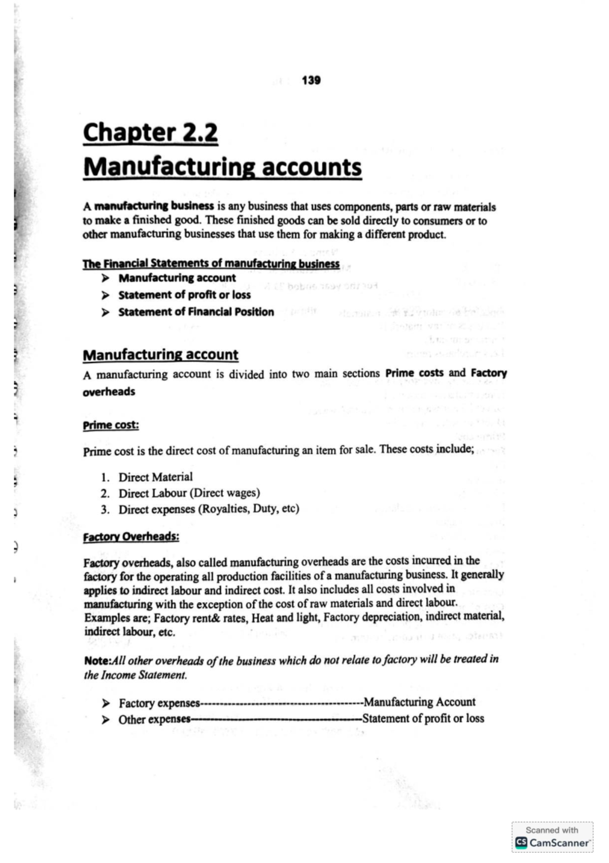 139 Manufacturing Accounts: Understanding Costs and Profit Calculation ...