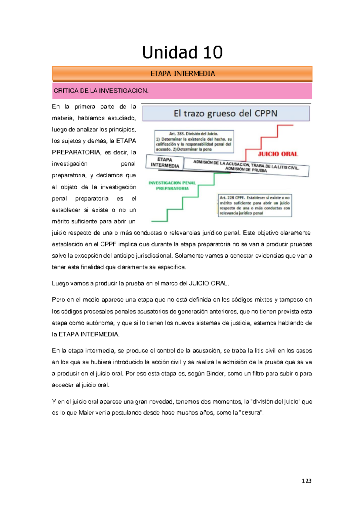 Resumen u10 pp - ETAPA INTERMEDIA Unidad 10 En la primera parte de la ...