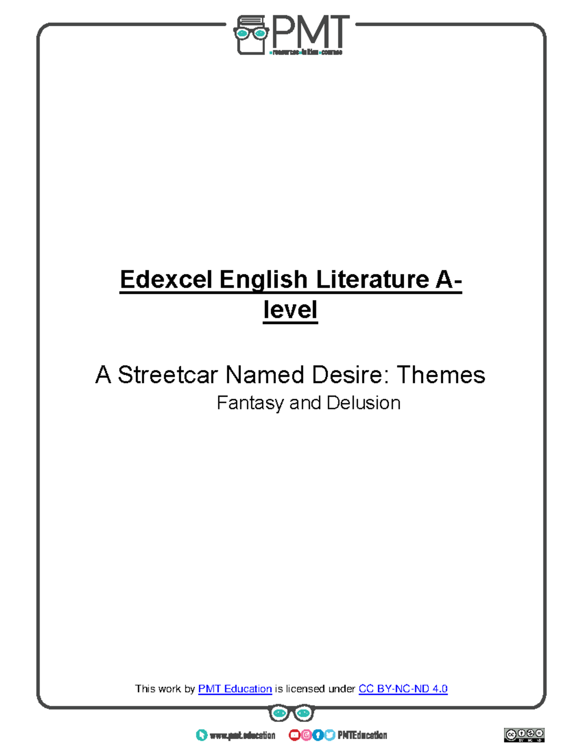 A-Levels Edexcel English Lit: Fantasy & Delusion in Streetcar Theme ...