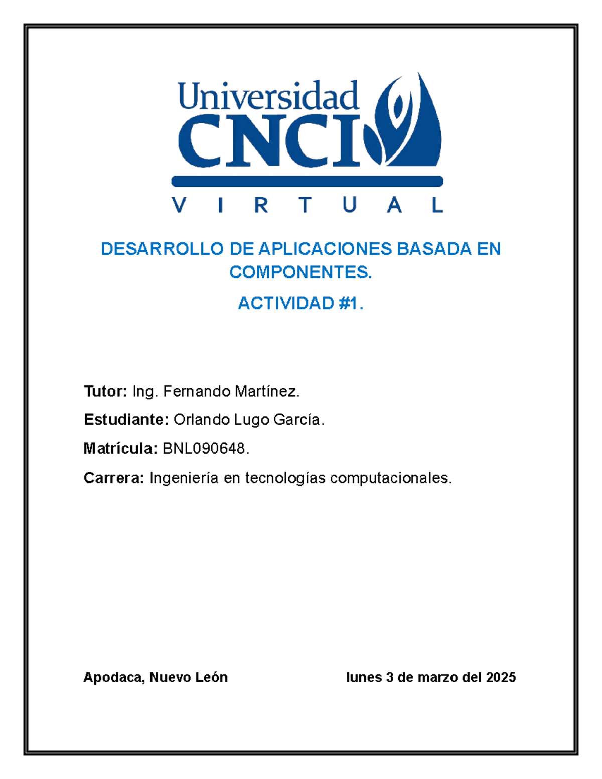 Actividad #1: Desarrollo de Aplicaciones en Java EE y sus Componentes ...