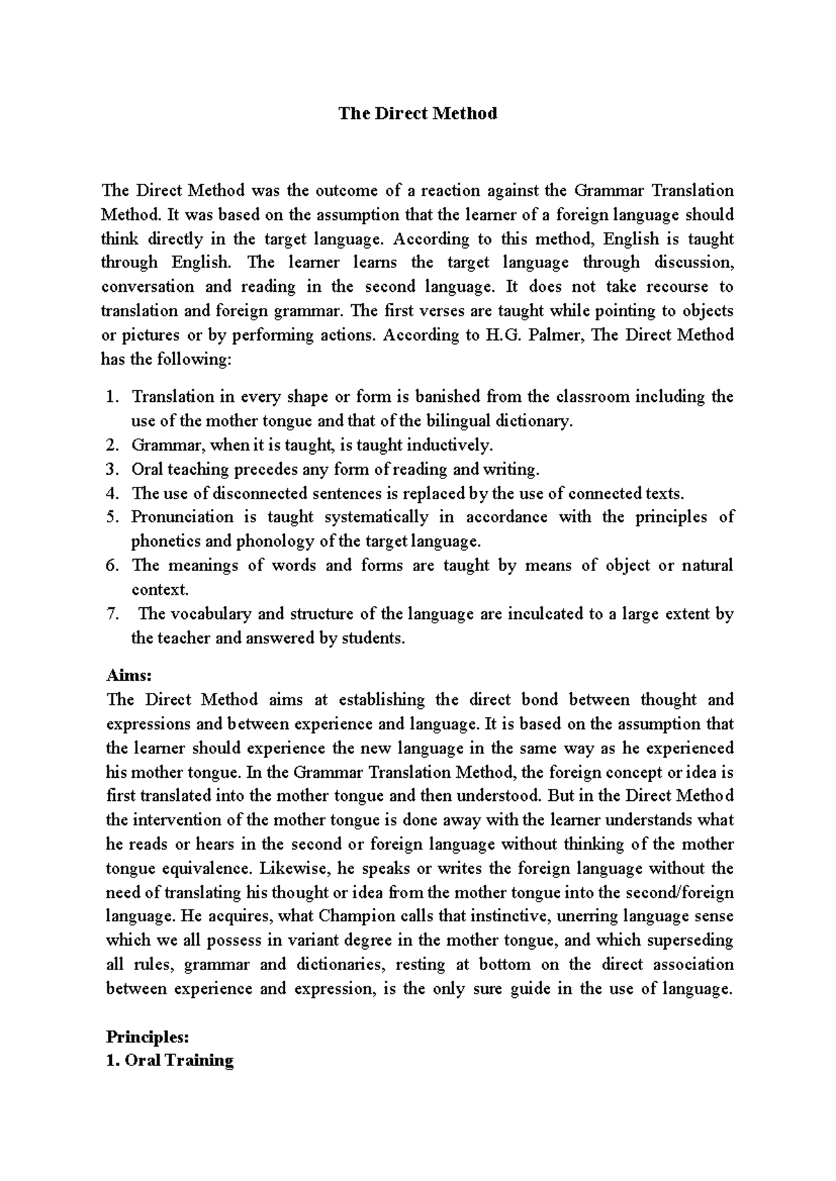The Direct Method in Language Learning: Key Principles and Advantages ...