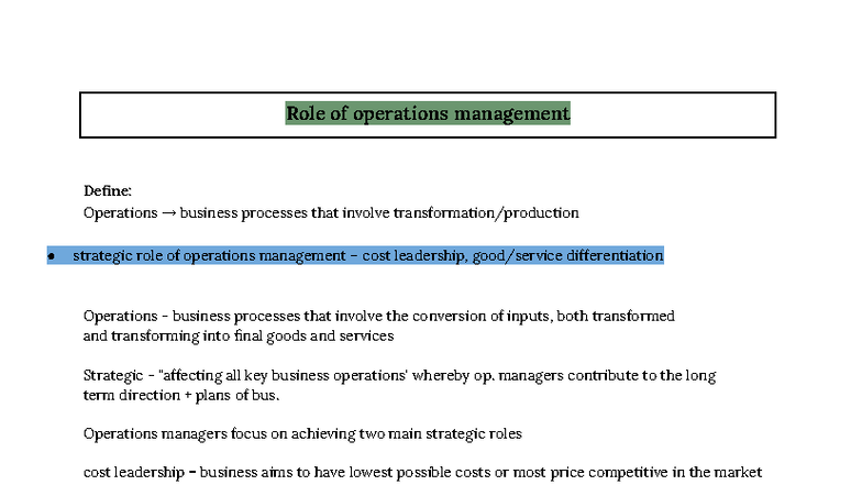 Operations Management Strategies: Business Processes & Case Studies ...