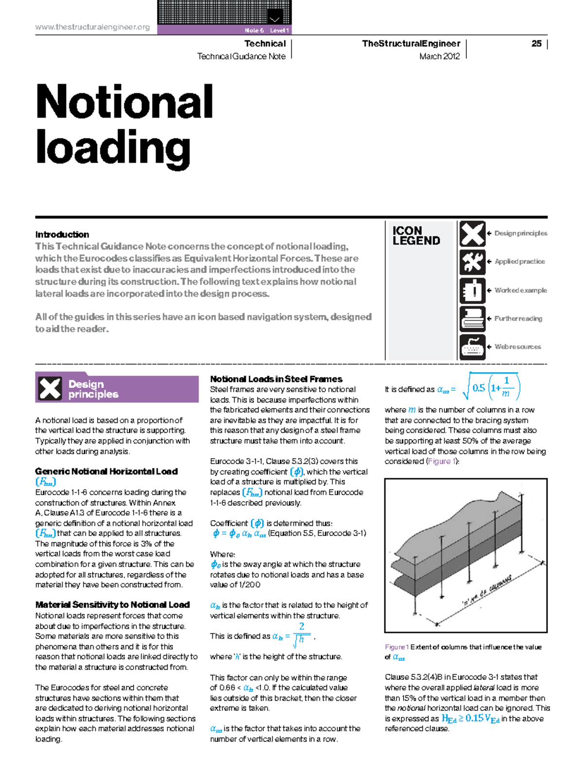Notional Loading Guidance Note for Eurocode Structures (07) - Studocu