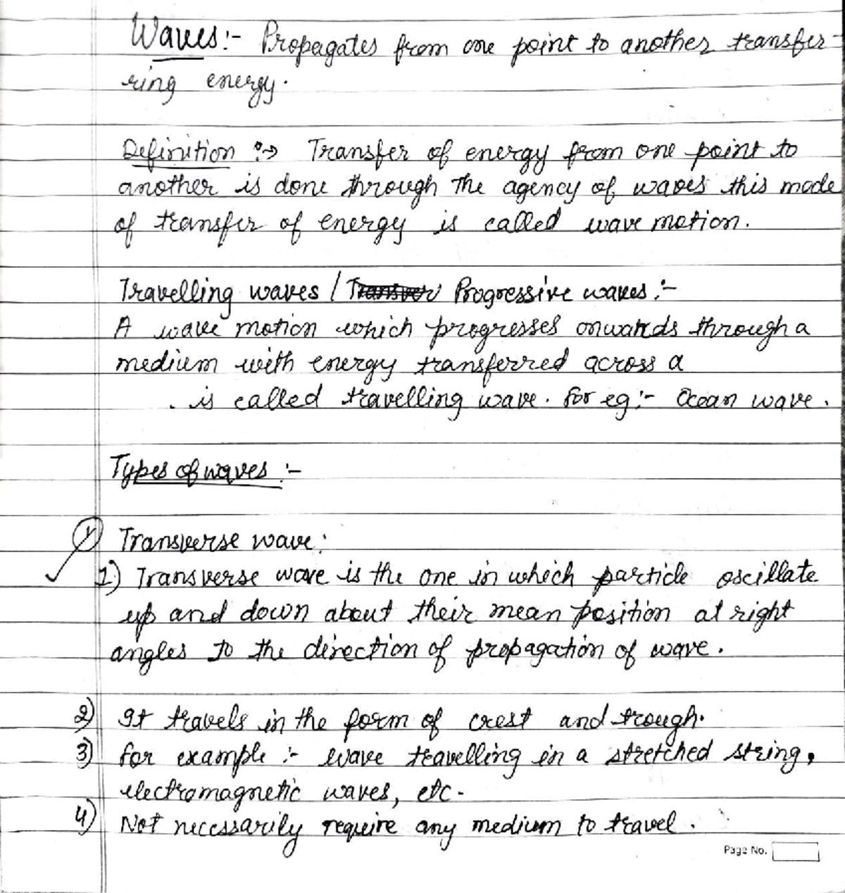 Waves (PHYS 101) Lecture Notes by Shivang - Studocu