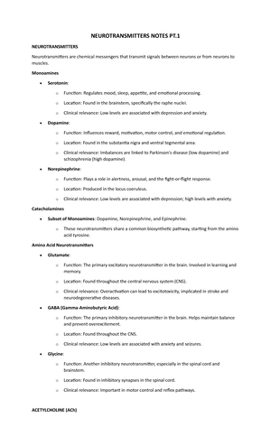 Action Potential Notes PT - ACTION POTENTIAL NOTES PT. 1 Resting ...