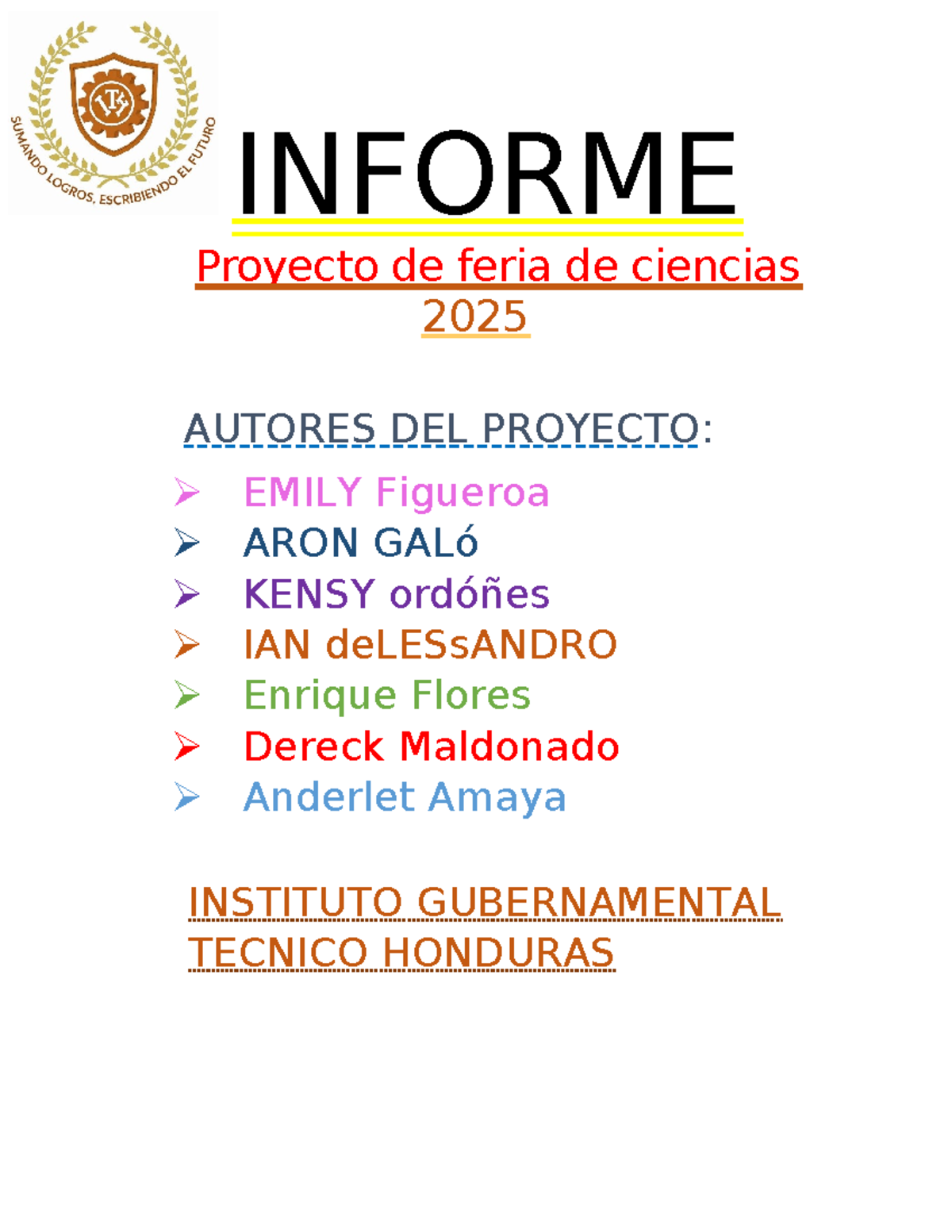 Informe Proyecto Feria de Ciencias 2025: Pulsómetro Casero y Salud ...