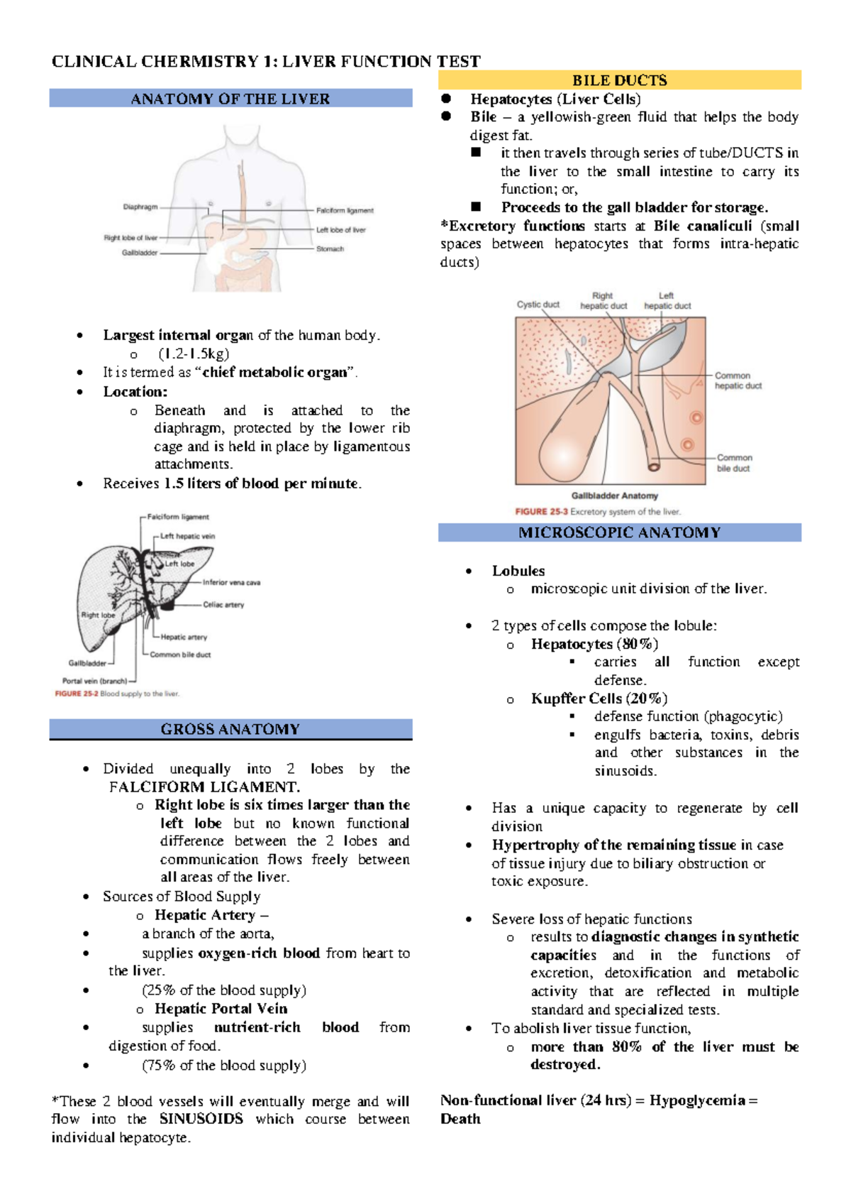 CC Clinical Chemistry 1: Liver Function Test Overview and Key Concepts ...