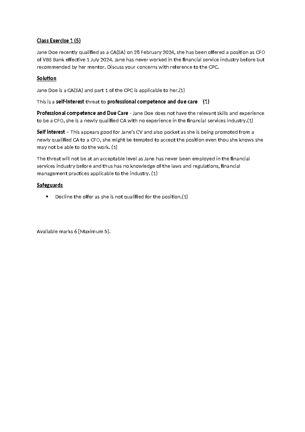 Class Exercises and Solutions on CPC for CA(SA) - Studocu