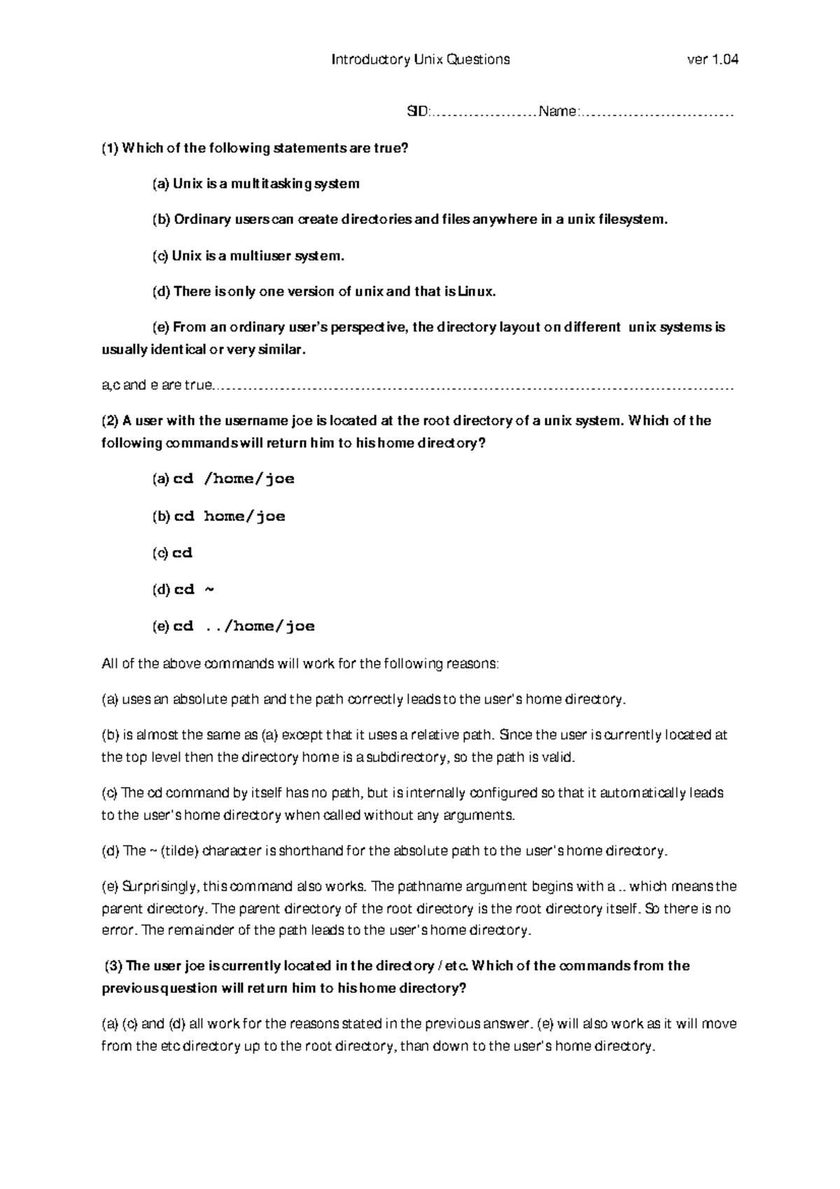 Chapter 1 questions and answers ver 1-04 - - Studocu