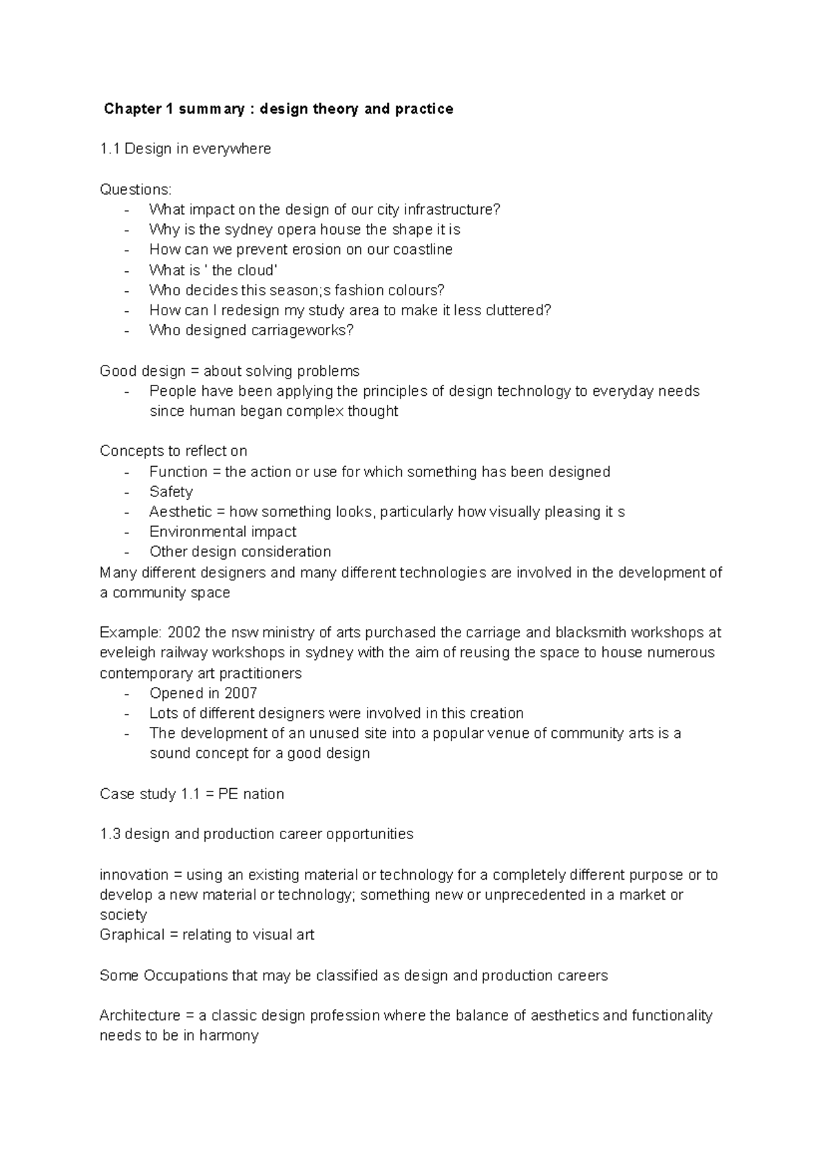Design Tech Chapter Reviews: Summary of Design Theory and Practice ...