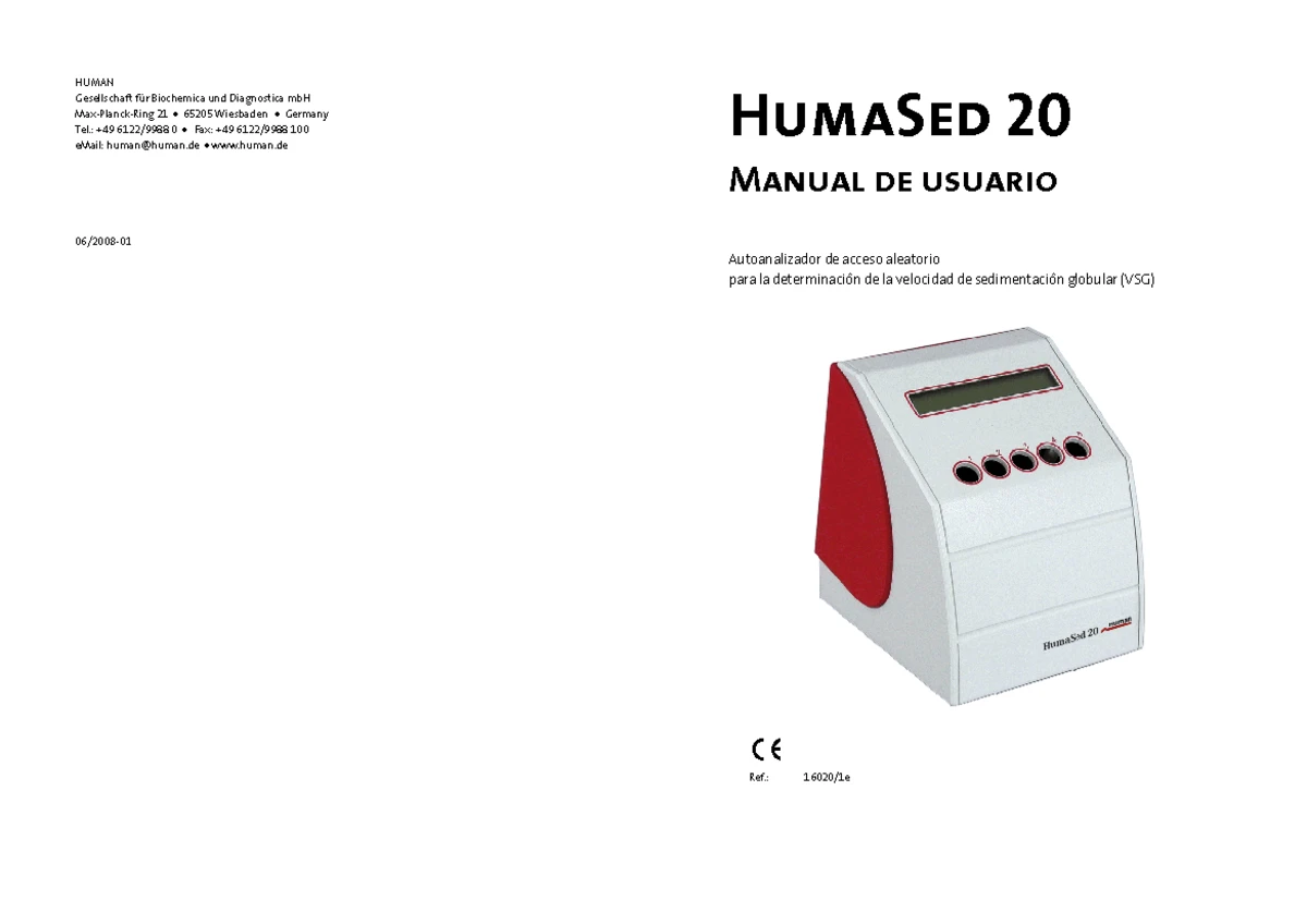 Manual de Usuario Humalyzer 3000 - Química II - UCV - Studocu