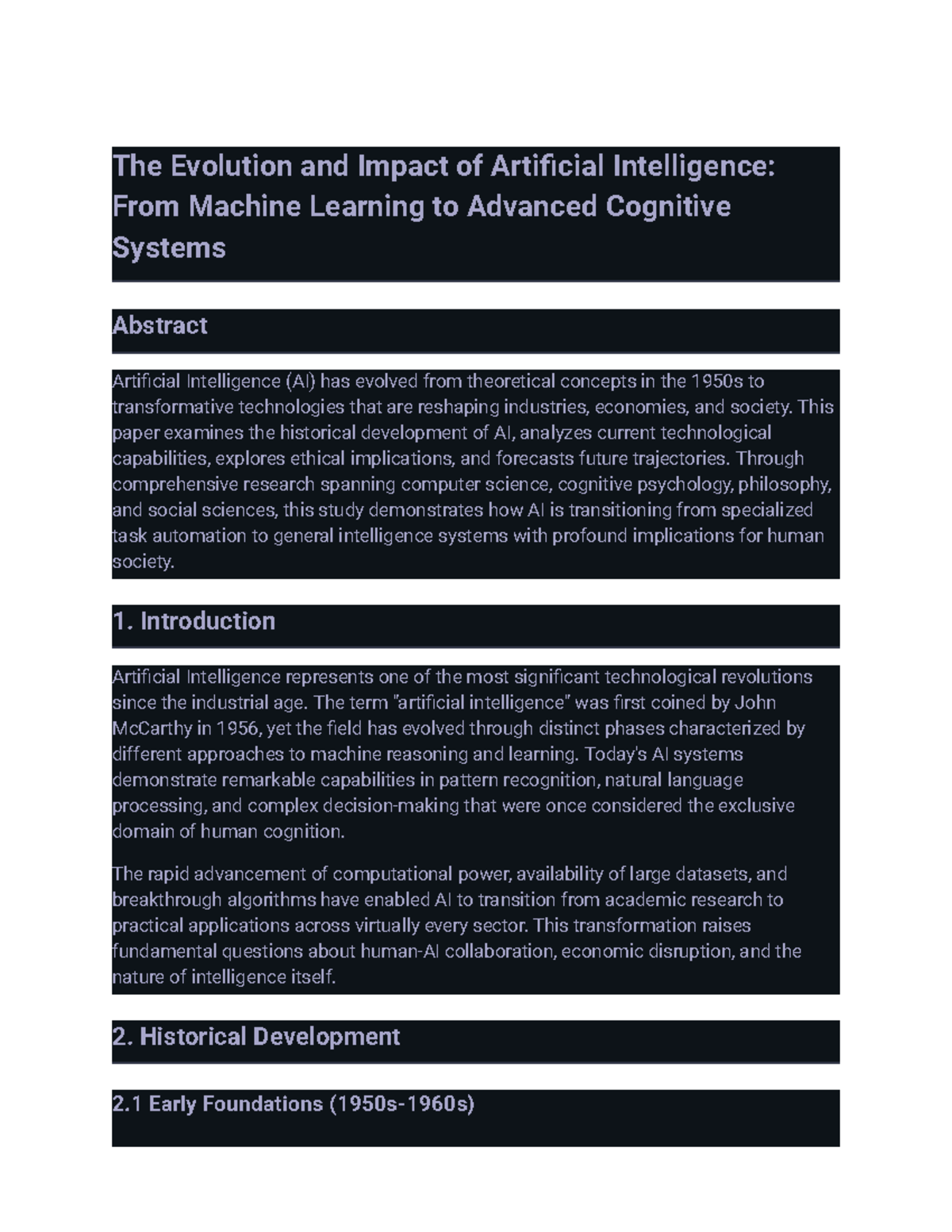 AI Evolution and Impact: From ML to Advanced Cognitive Systems ...