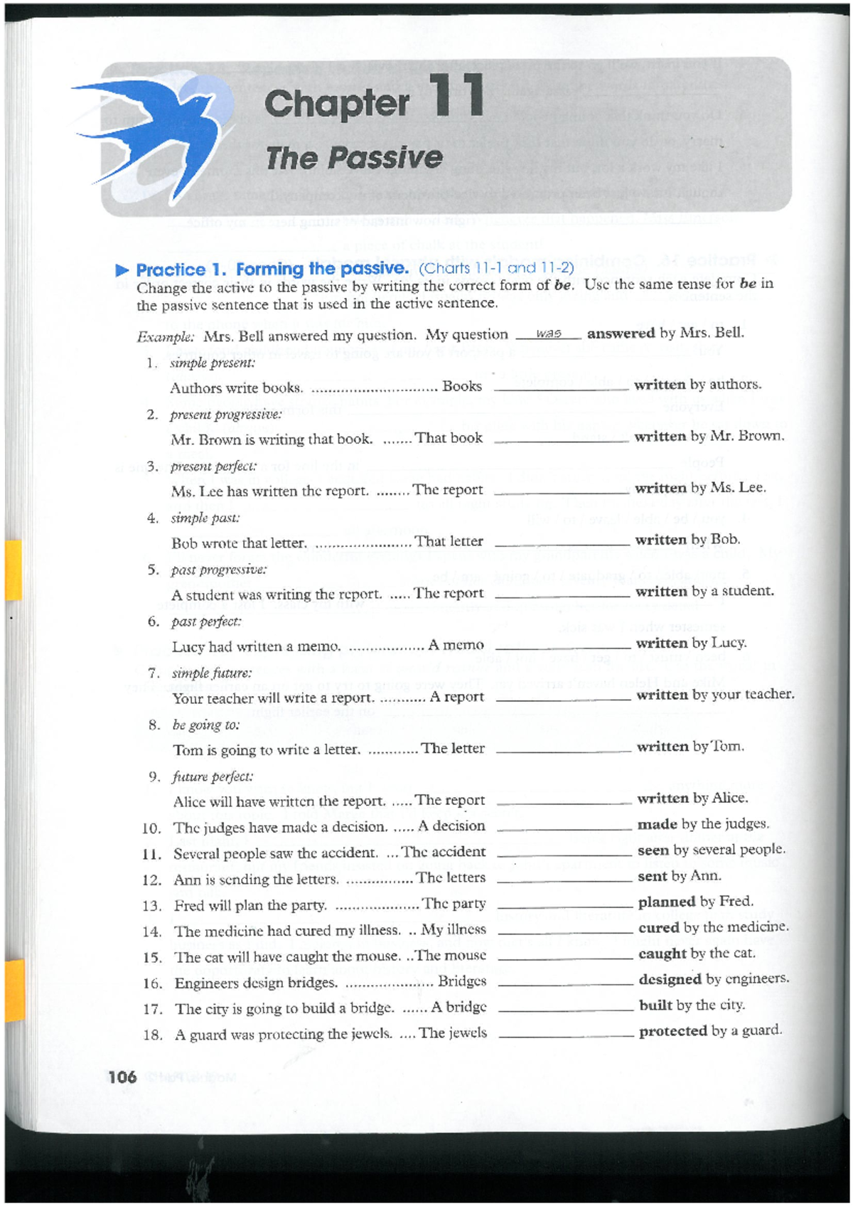 Active and Passive Voice Practice Exercises - Studocu