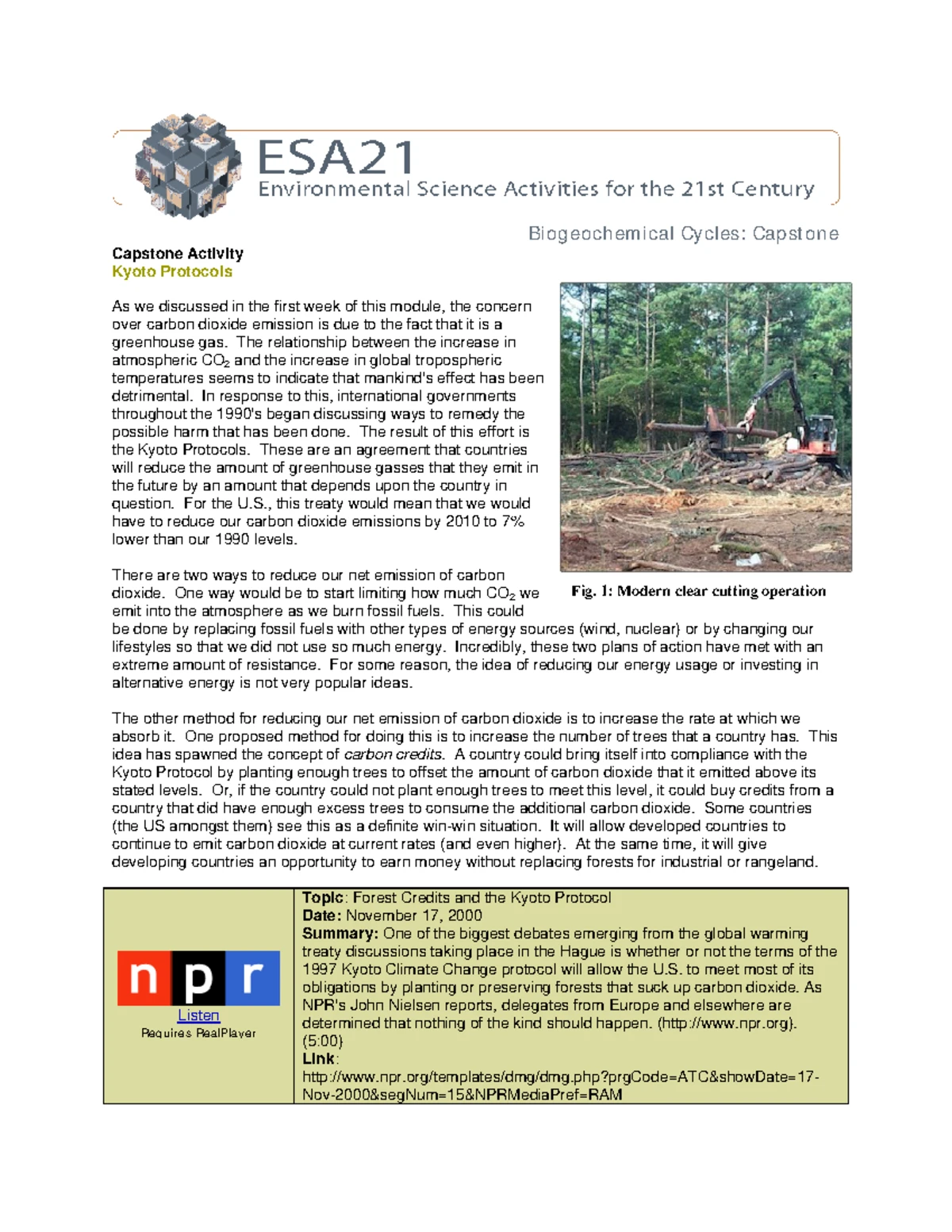 Environmental Science Unit 4: Fossil Fuels and climate change ...