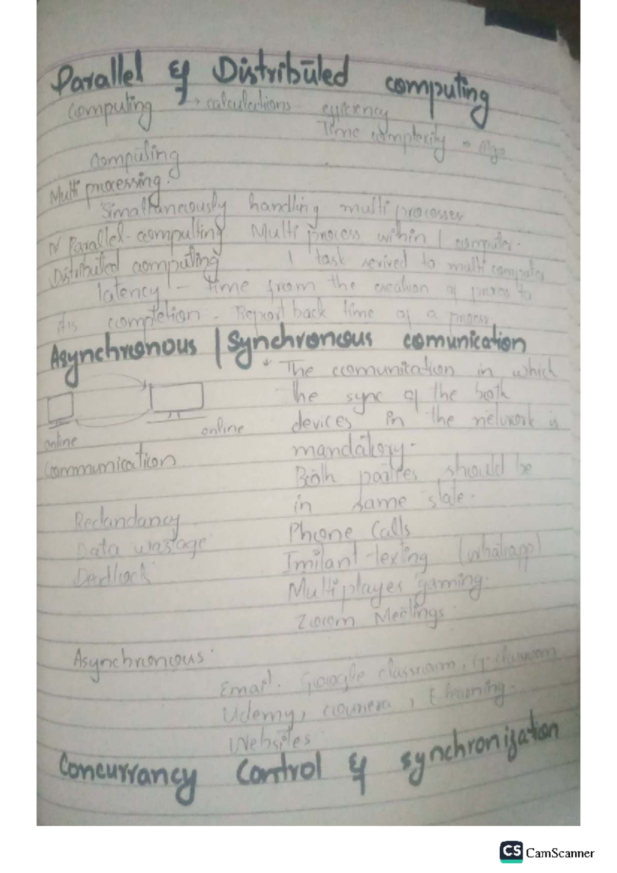 Parallel and Distributed Computing Notes (Course Code: PDC101) - Studocu