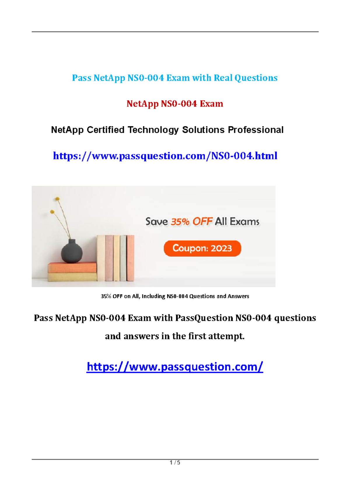 Net App NS0-004 Practice Test Questions - Pass NetApp NS0-004 Exam with ...