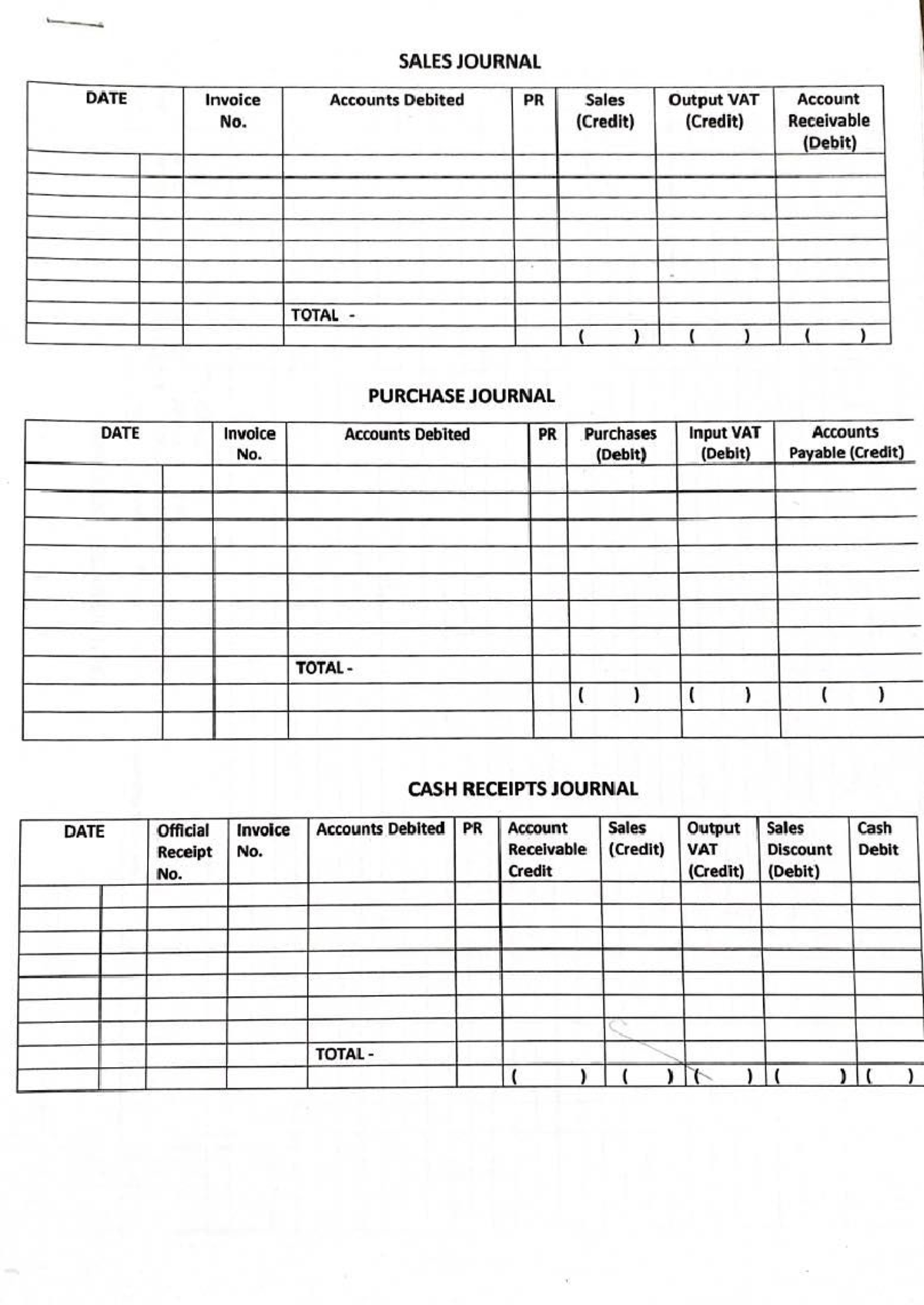 Nciii-worksheetmerchandising - SALES JOURNAL DATE Invoice Accounts ...