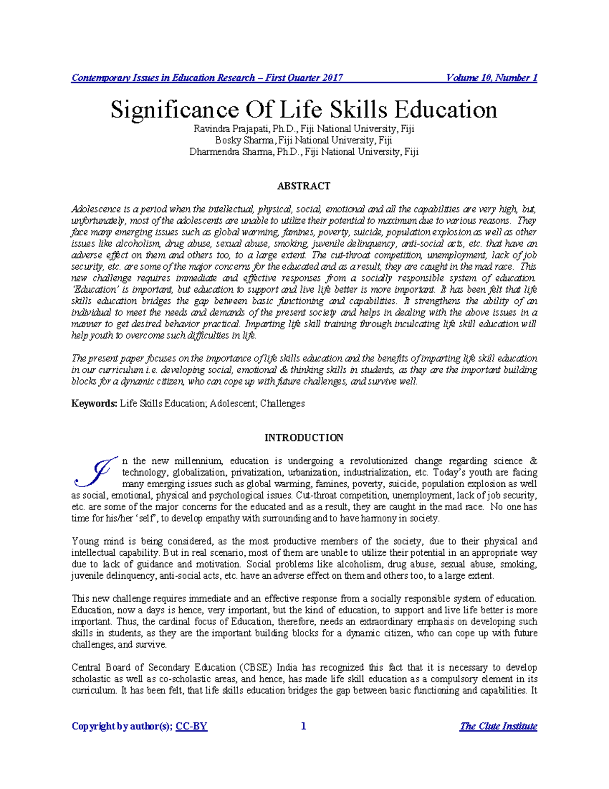 Importance OF LIFE Skill AND Education - Significance Of Life Skills ...