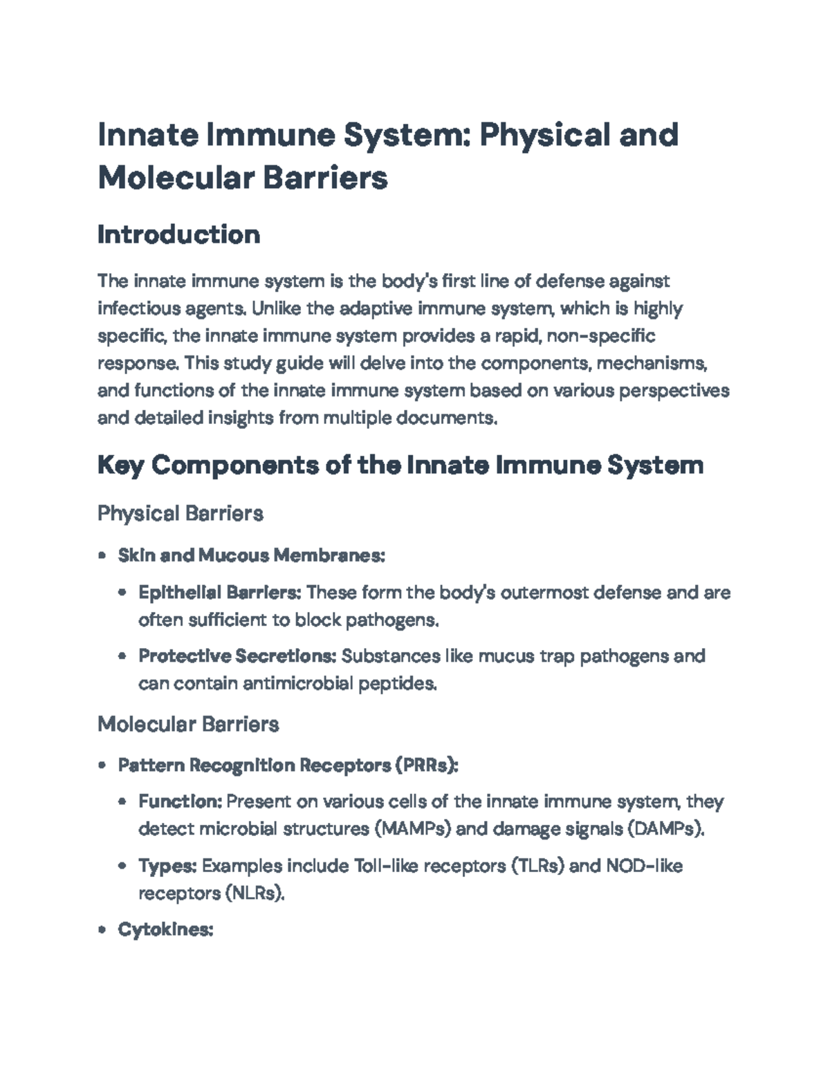 Innate Immune System Overview: Key Components and Mechanisms - Innate ...