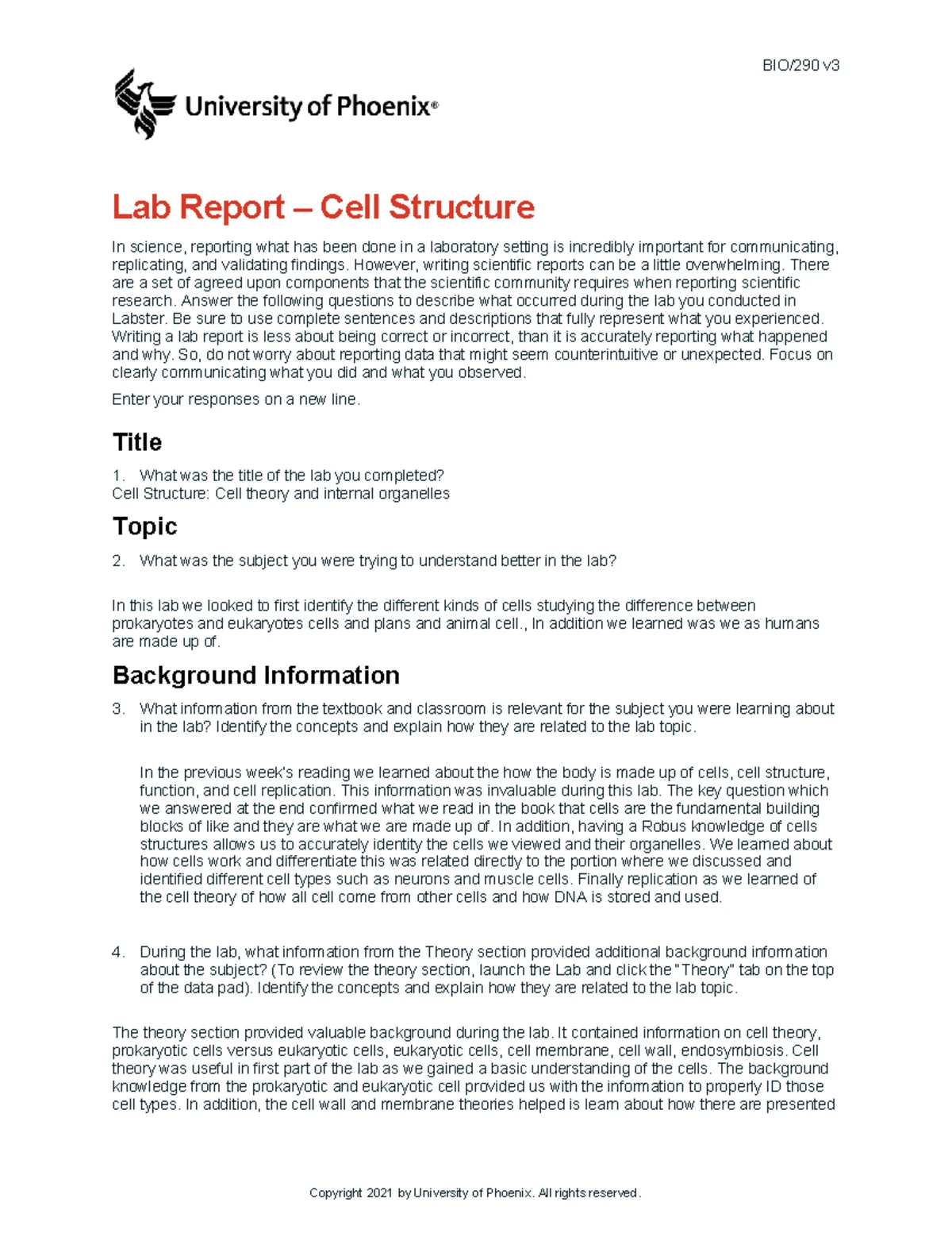 Bio290 v3 wk4 the skeletal muscle lab report - BIO/290 v Lab Report ...
