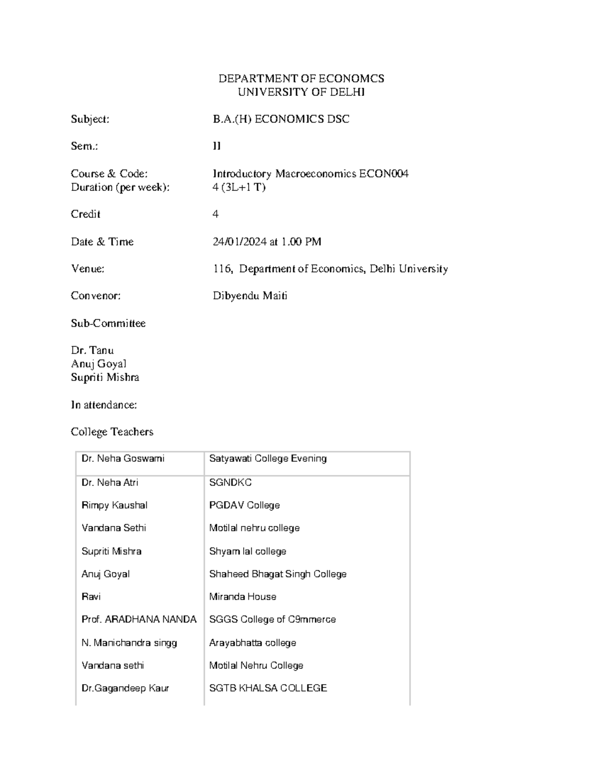 Syllabus for Introductory Macroeconomics (ECON) - Semester II - Studocu
