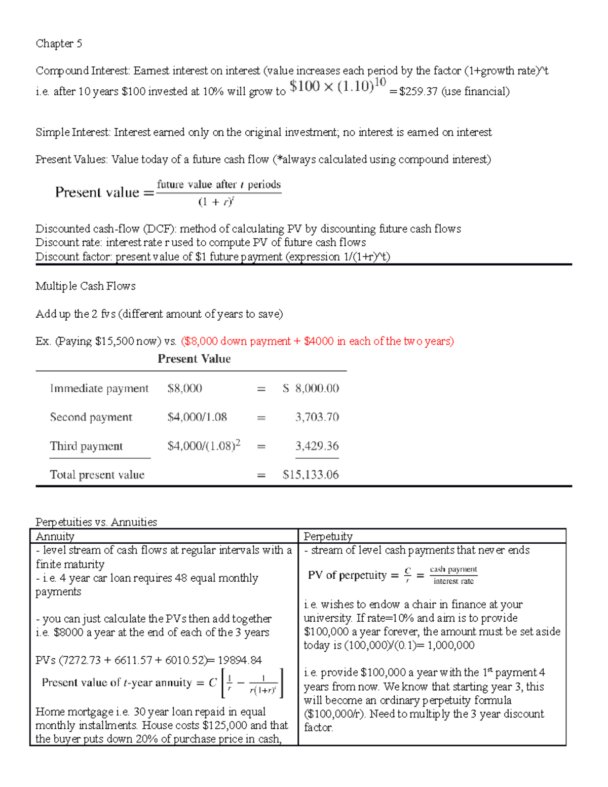 FINANCE 3000 COMBINED MIDTERM STUDY GUIDE: KEY CONCEPTS & TERMS - Studocu