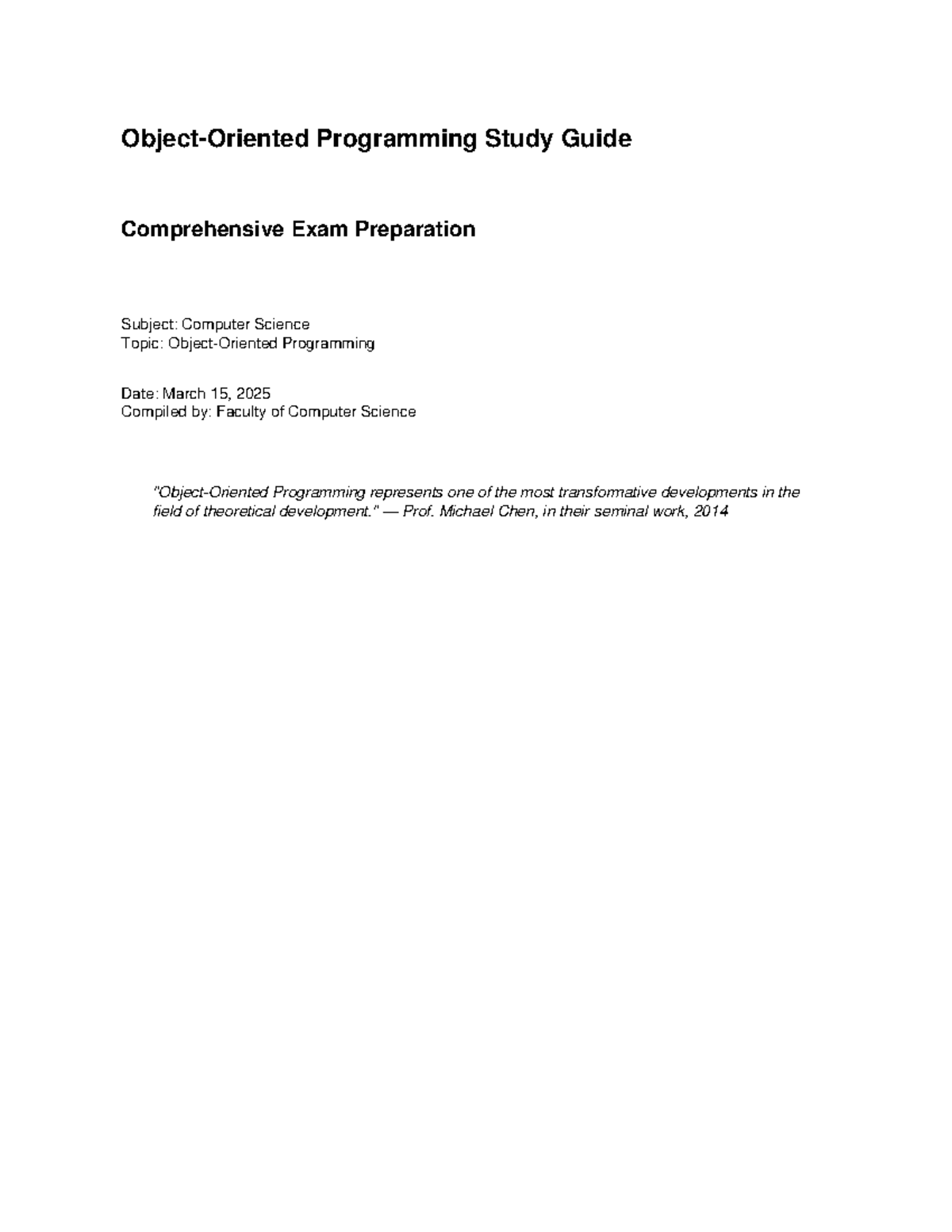 14434650802-481965.pdf - Object-Oriented Programming Study Guide ...