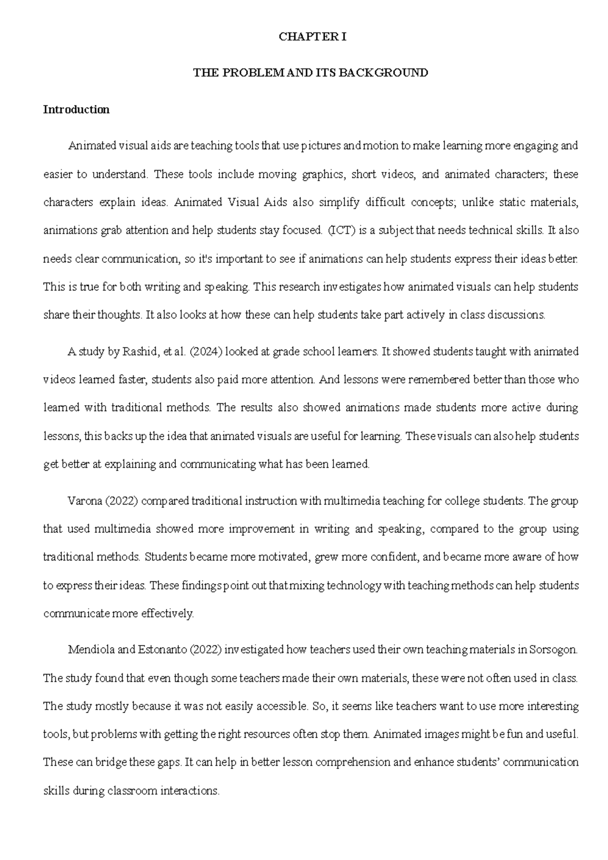 RESEARCH PAPER: The Impact of Animated Visual Aids on Communication ...