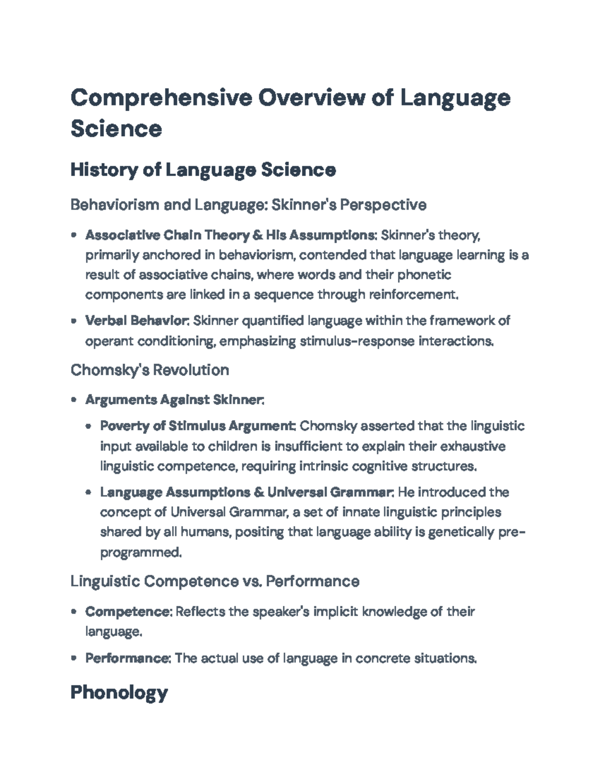 Comprehensive Overview of Language Science: Theories & Models Analysis ...