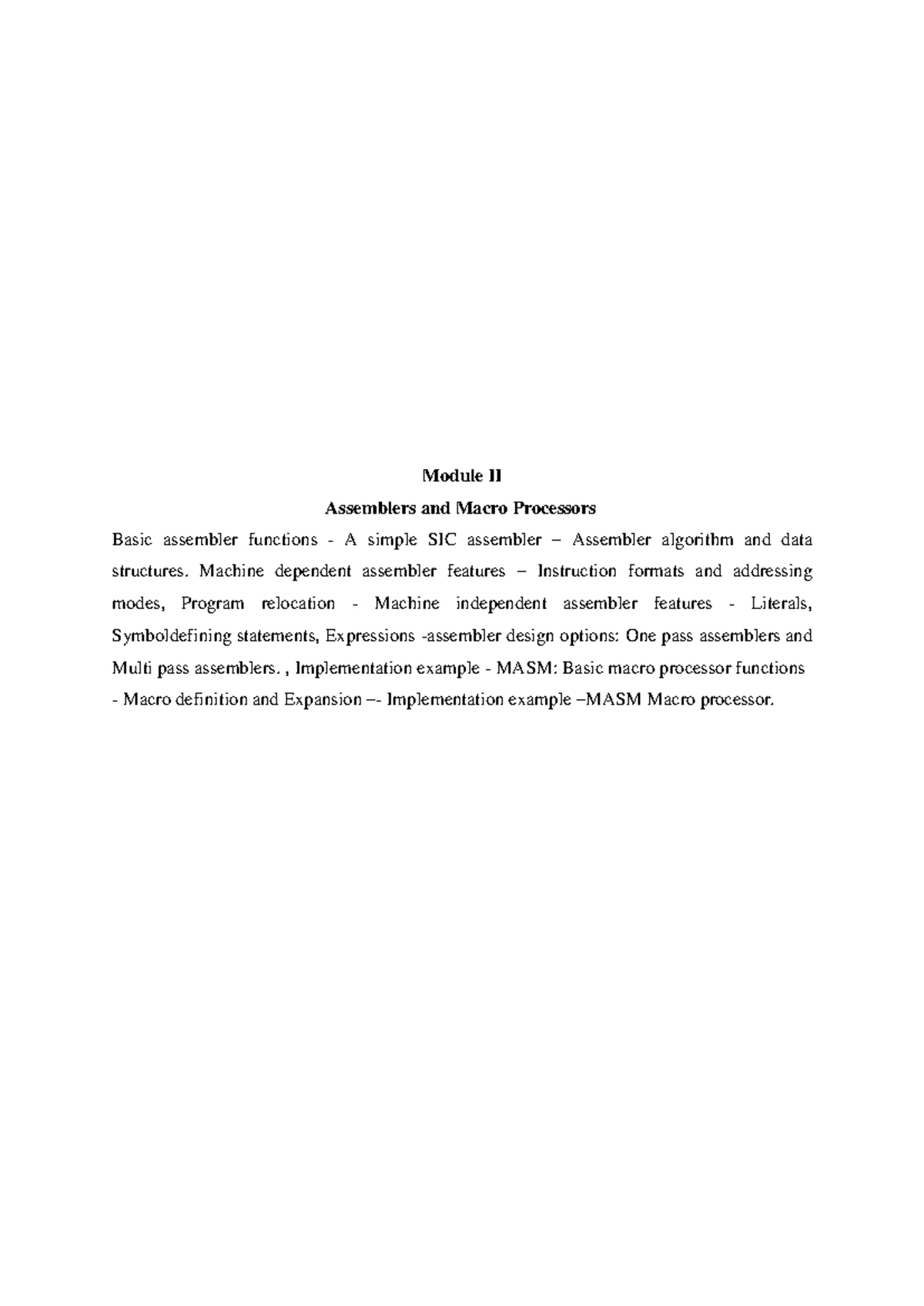 S4 SS Notes: Module IV - Compiler Functions & Debugging Techniques ...