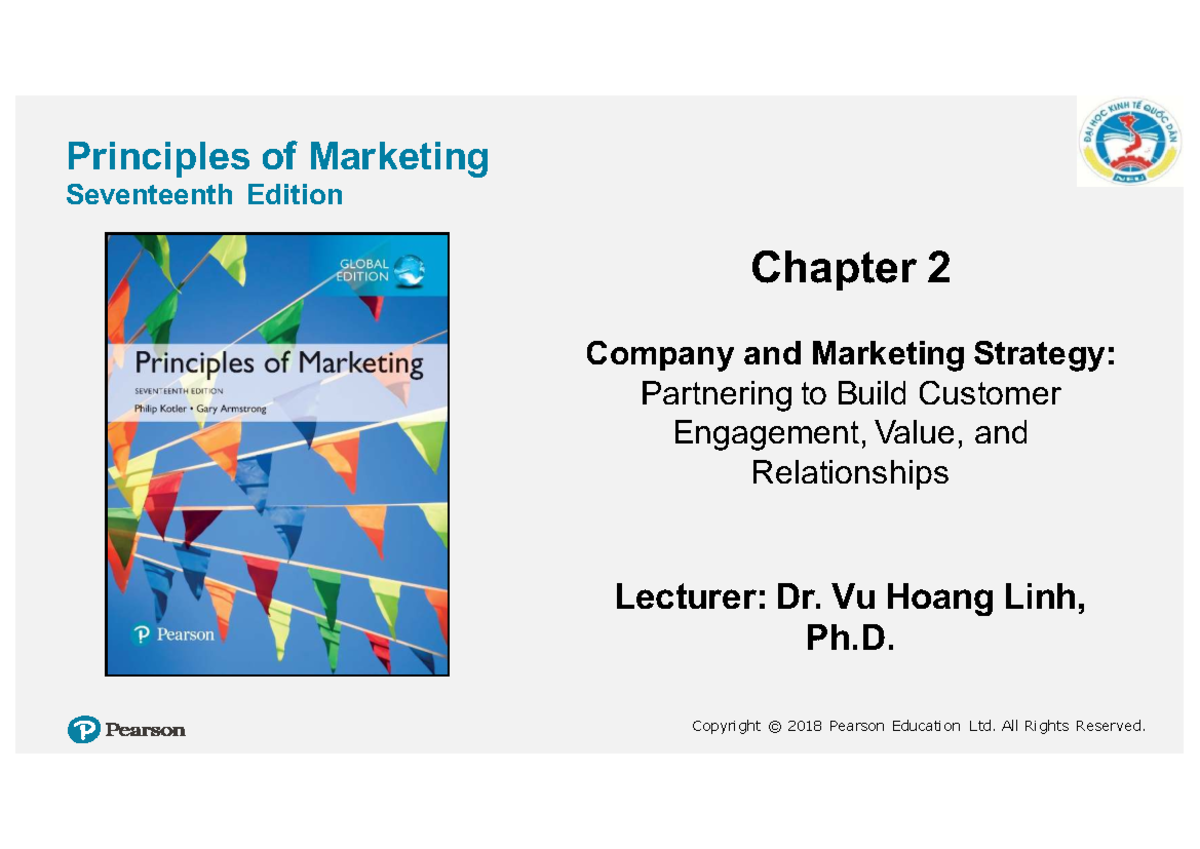 Chapter 2 - Company and marketing strategy in principles of marketing ...