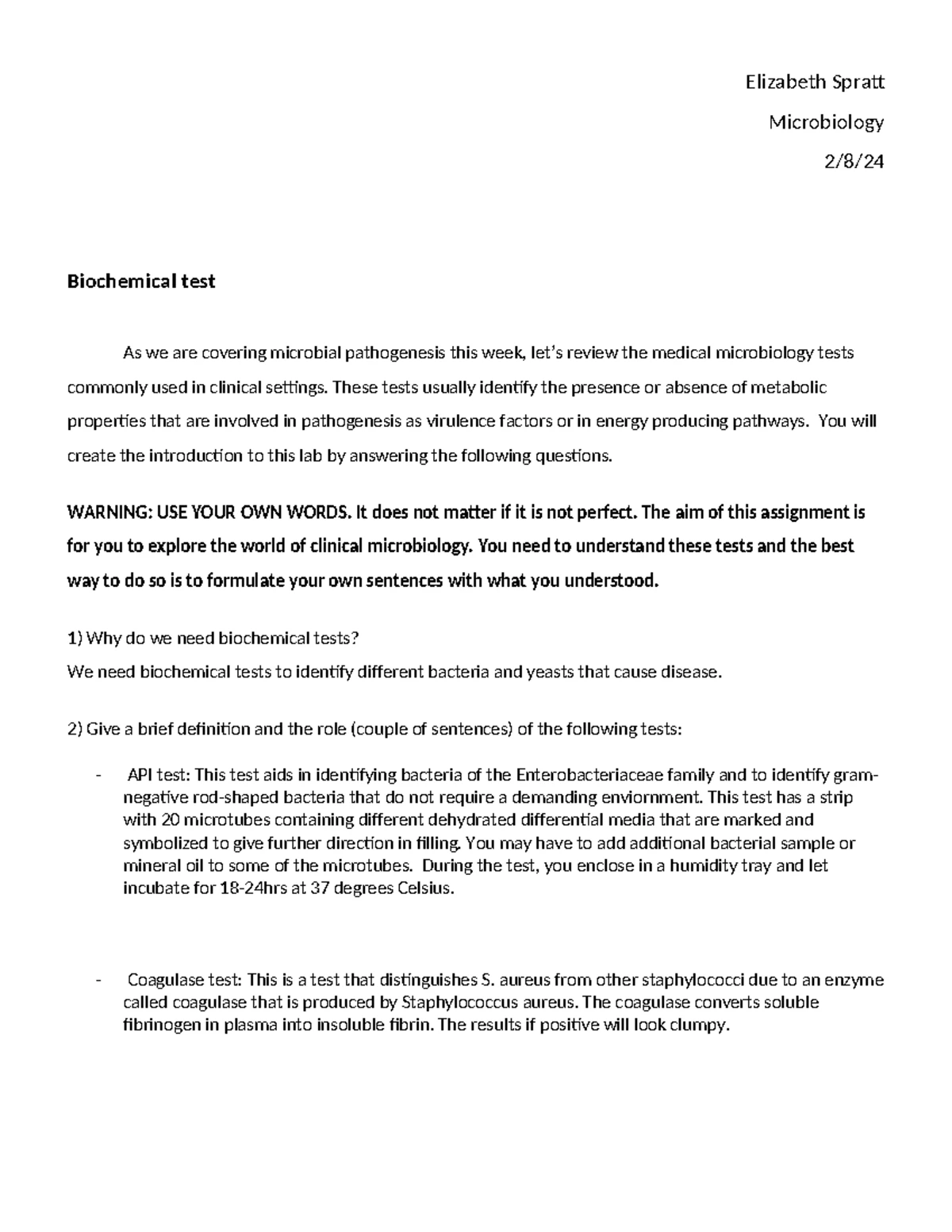 Gram Stain Simulation Analysis Lab Report 2025 - Studocu