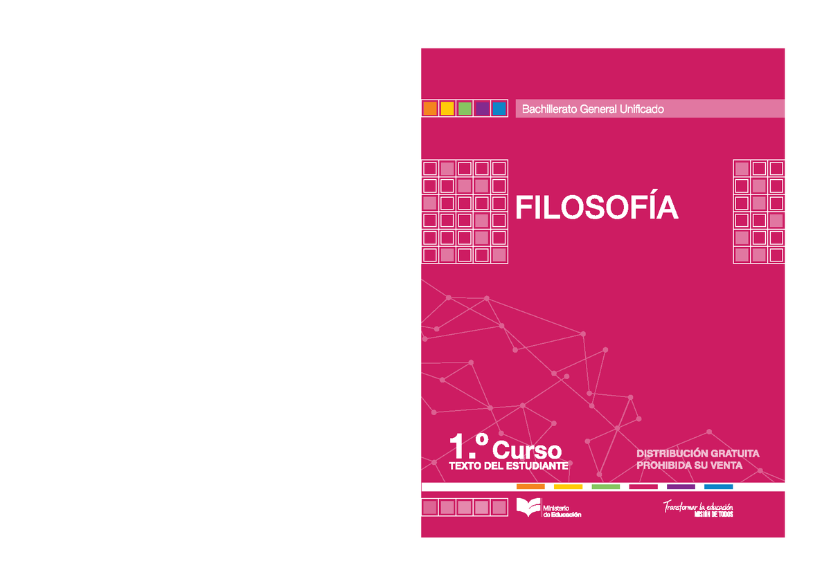 Texto del Estudiante: Filosofía 1 BGU - Aprendizajes y Reflexiones - Document Preview