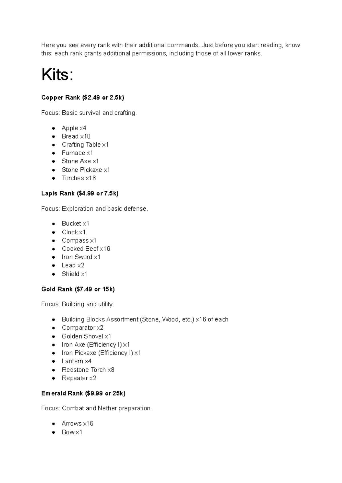 Ranks and Commands Overview for Game - Ranks Guide (EENS) - Studeersnel