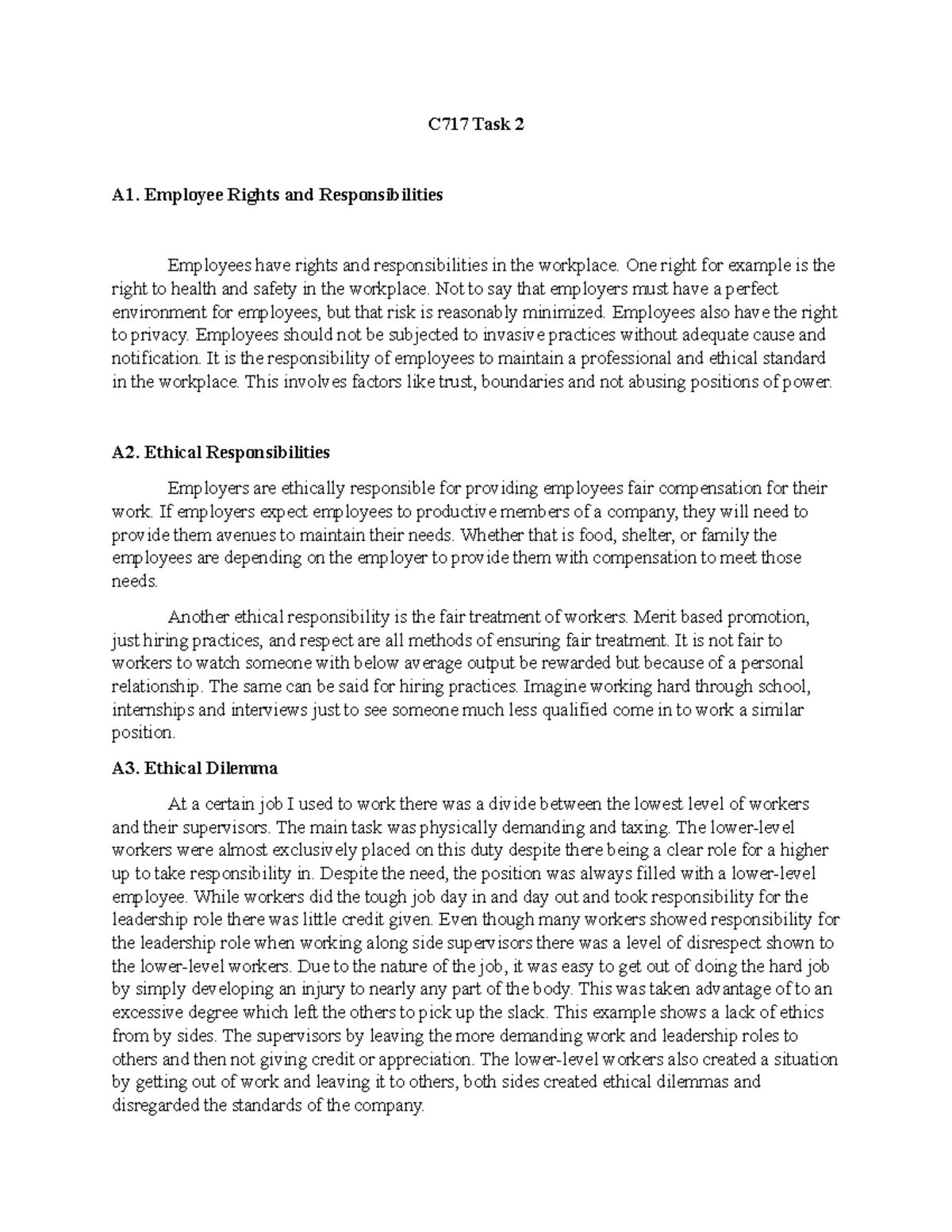 C717 Business Ethics Task One Fzp1 Guidance And Analysis Studocu C717 Business Ethics Task One Fzp1 Guidance And Analysis Studocu