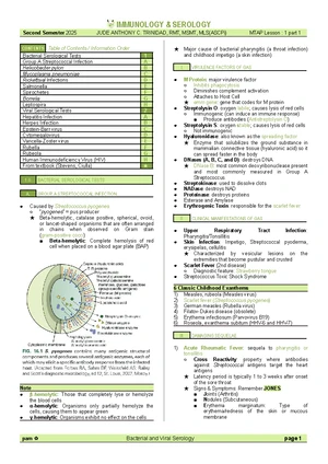 MTAP2 - Lesson 1 Part 1 - Overview of Bacterial Serological Tests - Studocu