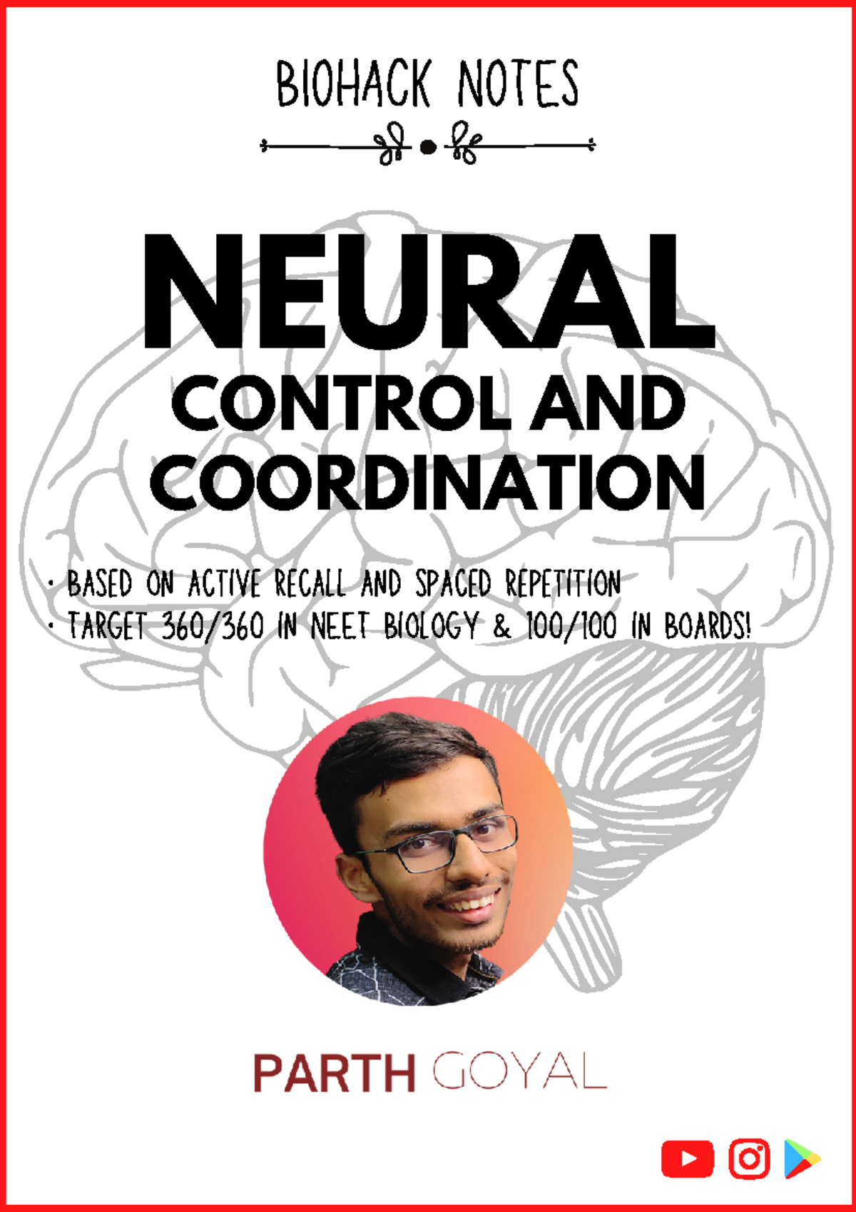 Coordination Bio Hack - NEURAL CONTROL AND COORDINATION BIOHACK NOTES ...