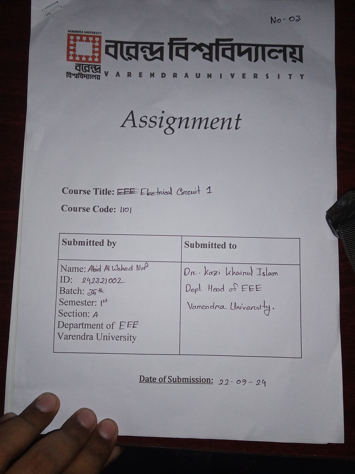 Chapter 02 Practice Notes for EFF Electrical Circuit 1 (Course Code ...
