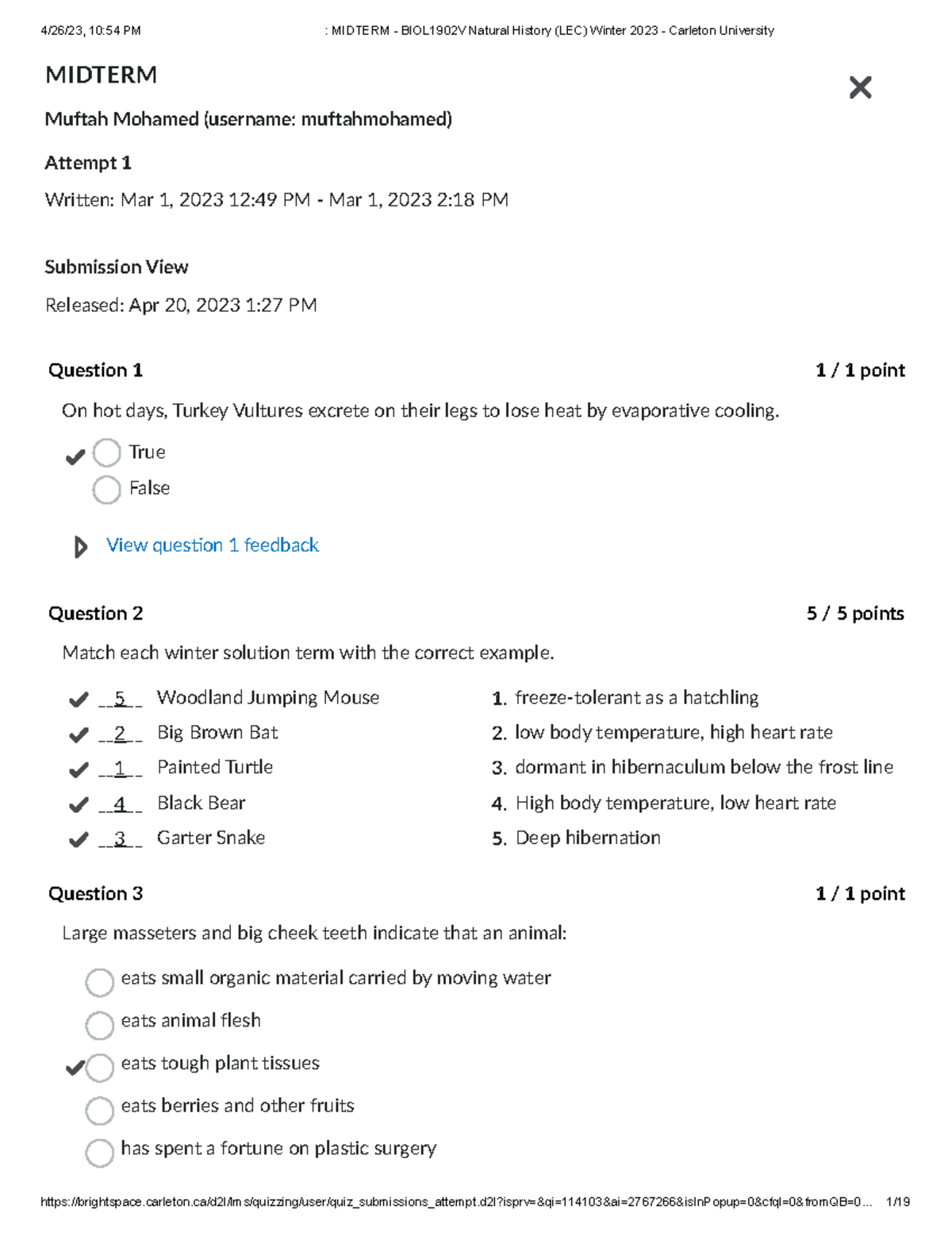 MIDTERM Exam Insights for Course 8 - Test 8 Analysis - Studocu